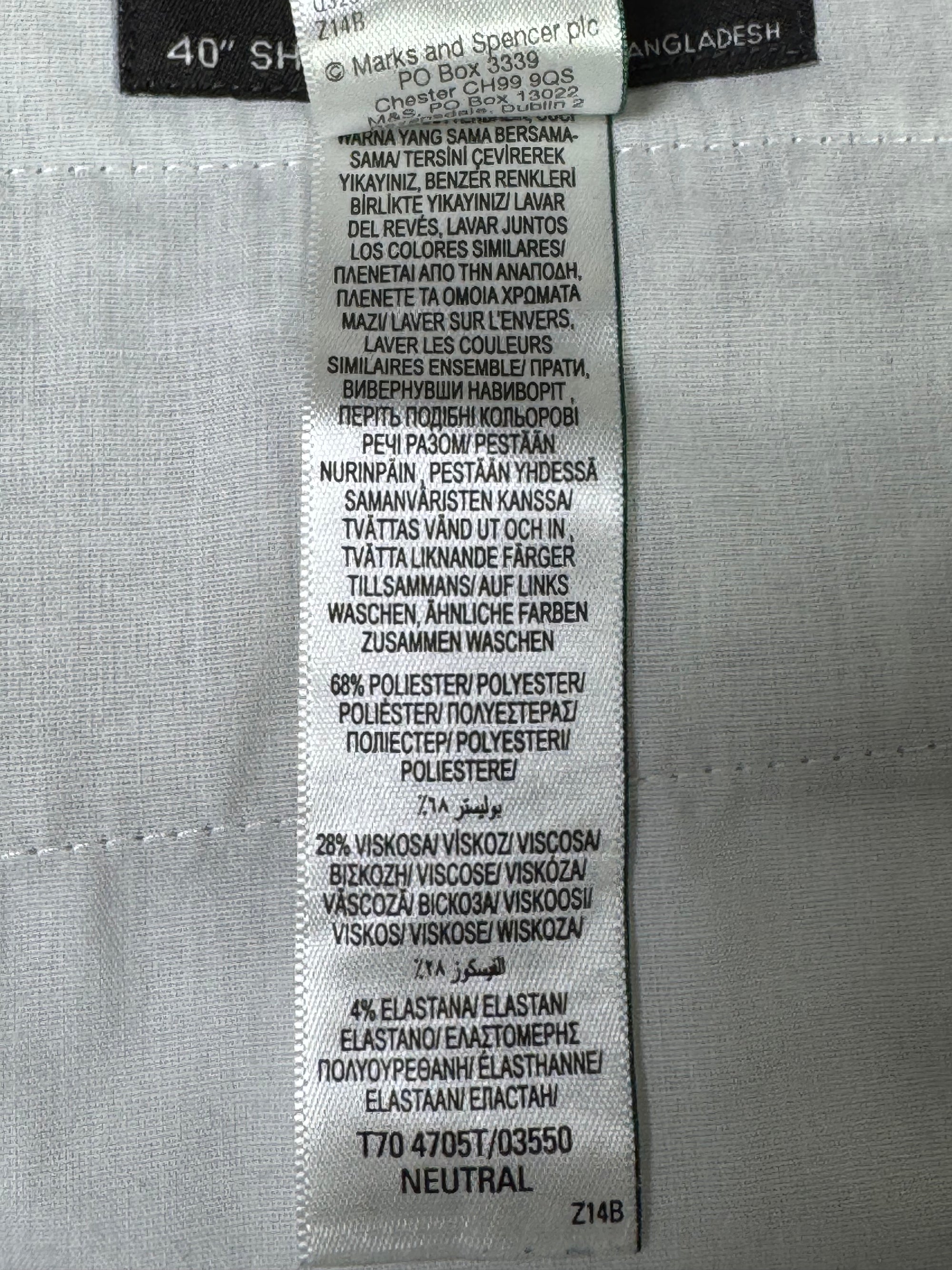 M&S® Waist: 40" | Glen Check | Pant | 957 - Genuine Maal