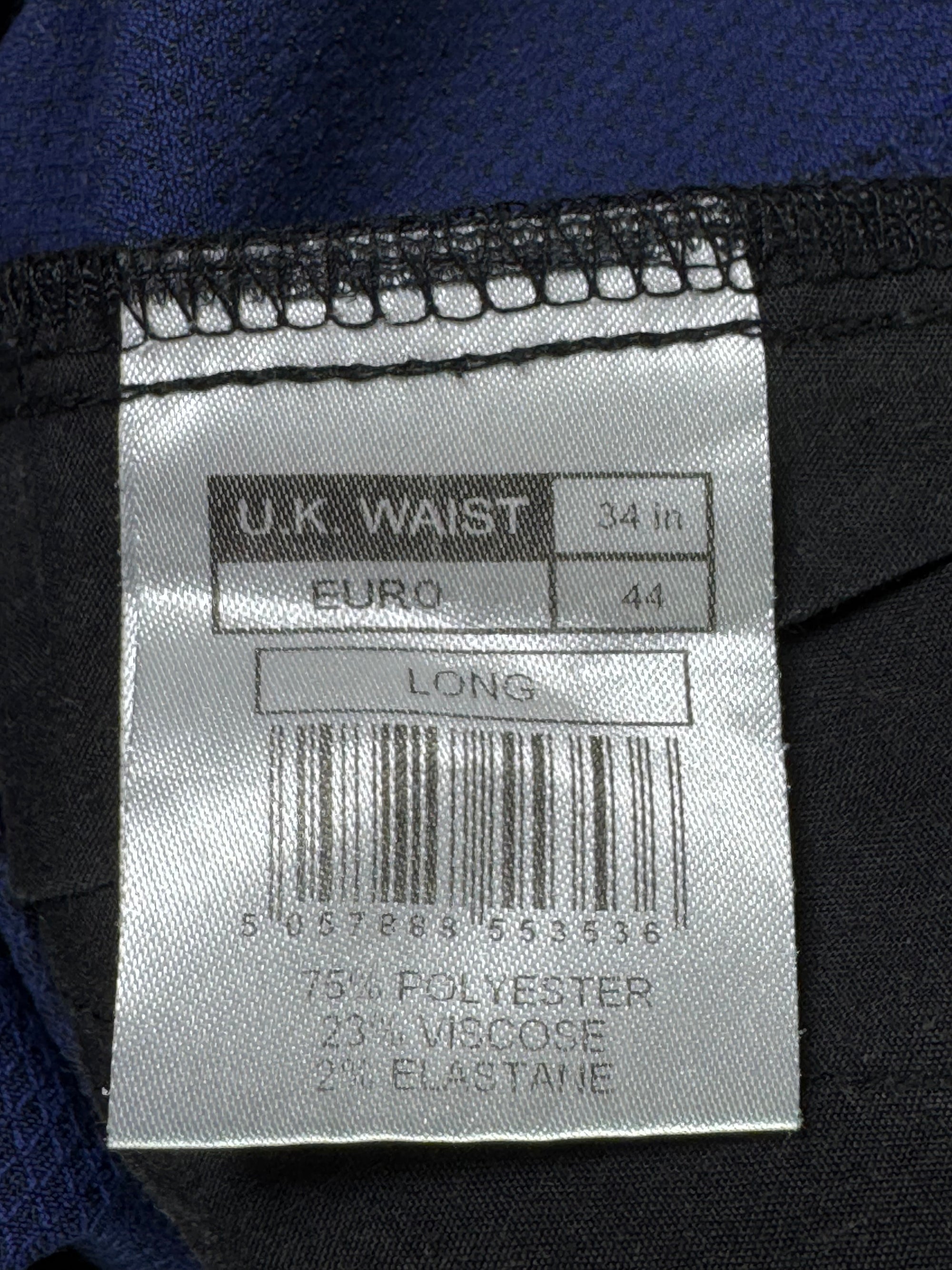 Jeff Bank® Waist: 34" | Textured Royal Blue | Dress Pant | 951 - Genuine Maal