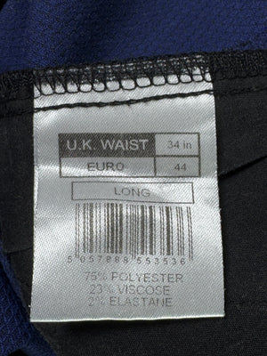 Jeff Bank® Waist: 34" | Textured Royal Blue | Dress Pant | 951 - Genuine Maal