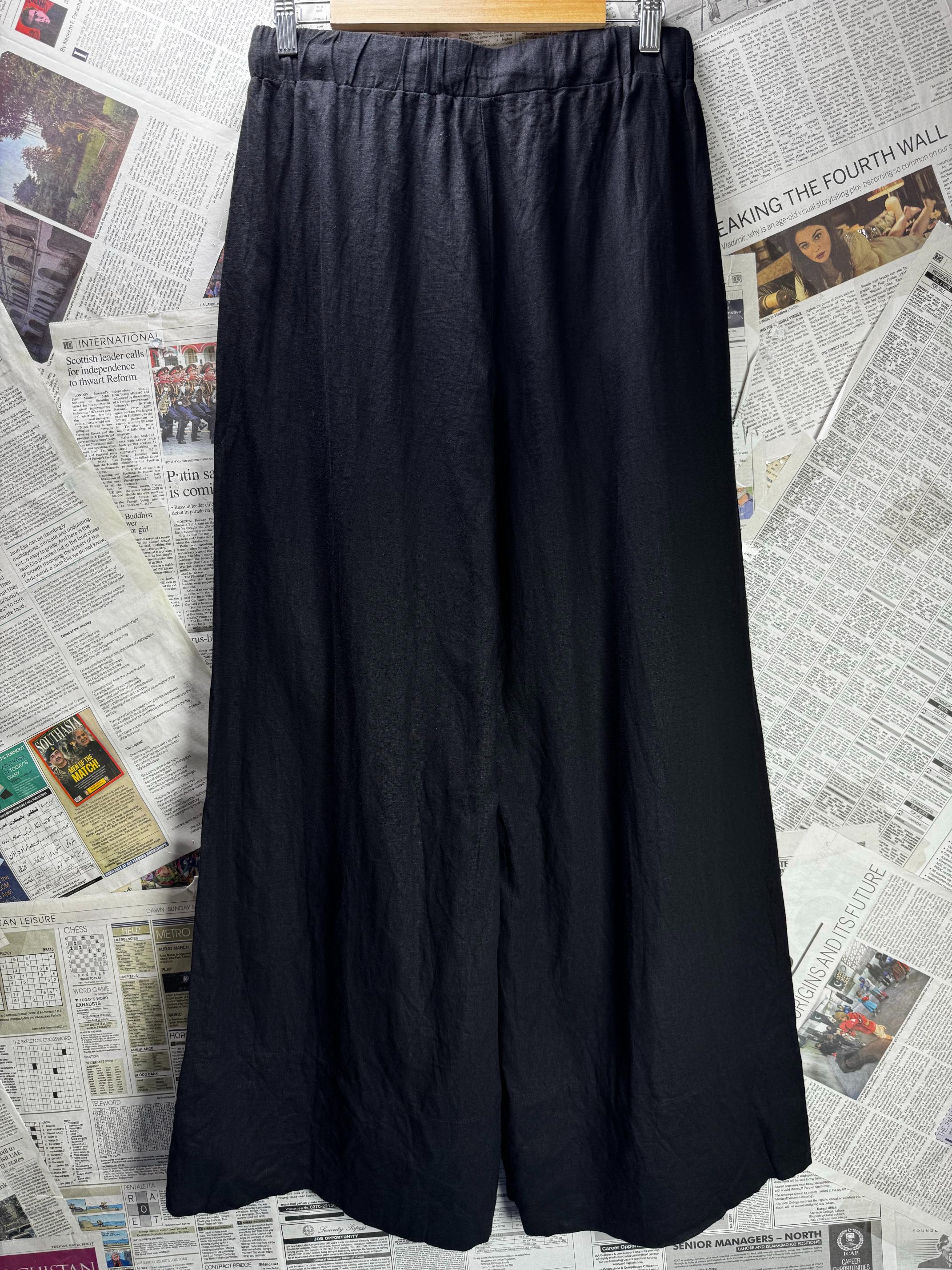 Stradivarius® Waist: 30" to 32" | Black | Palazzo Pants | B2 - 2542 - Genuine Maal
