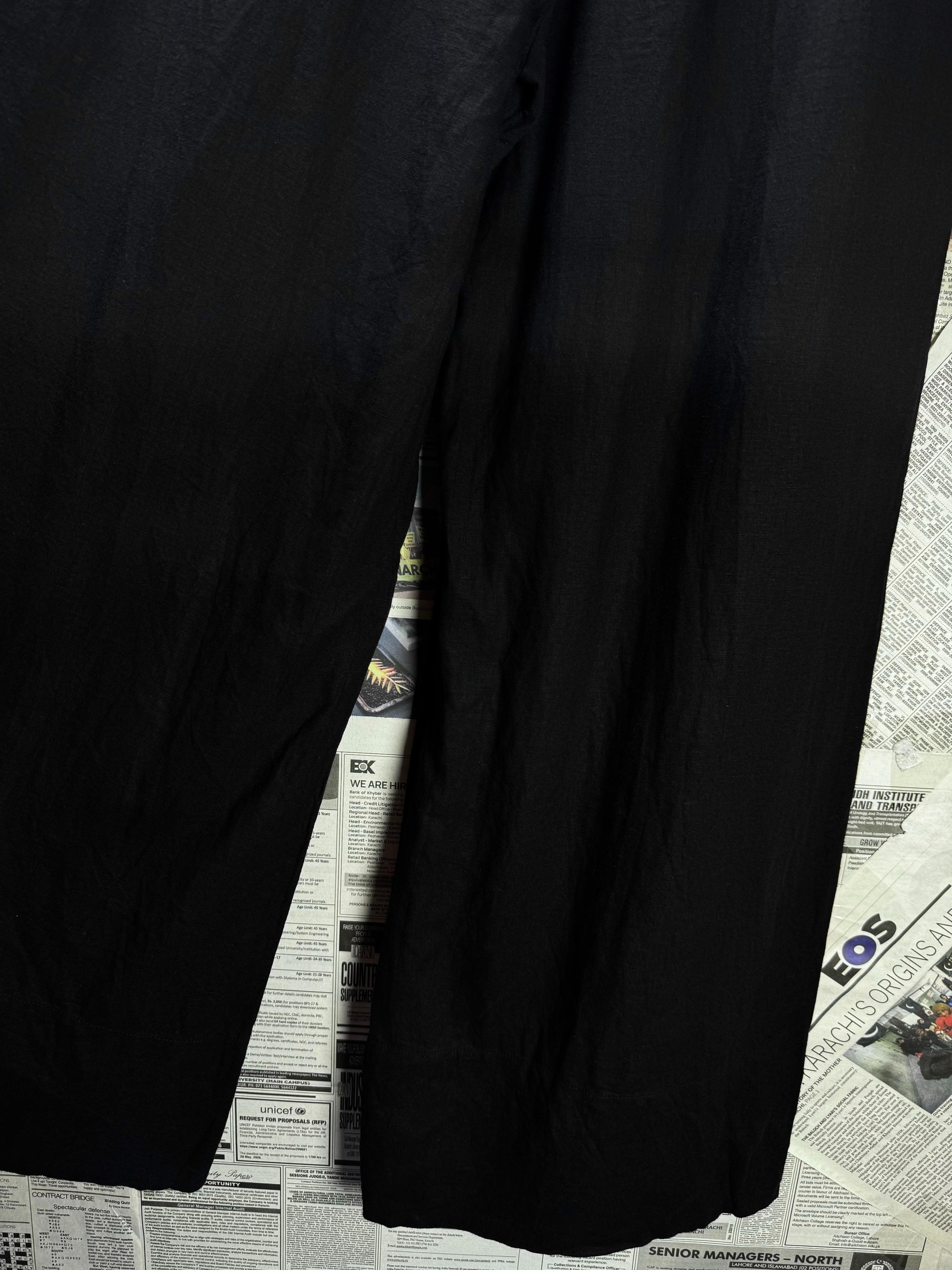 Stradivarius® Waist: 30" to 32" | Black | Palazzo Pants | B2 - 2542 - Genuine Maal