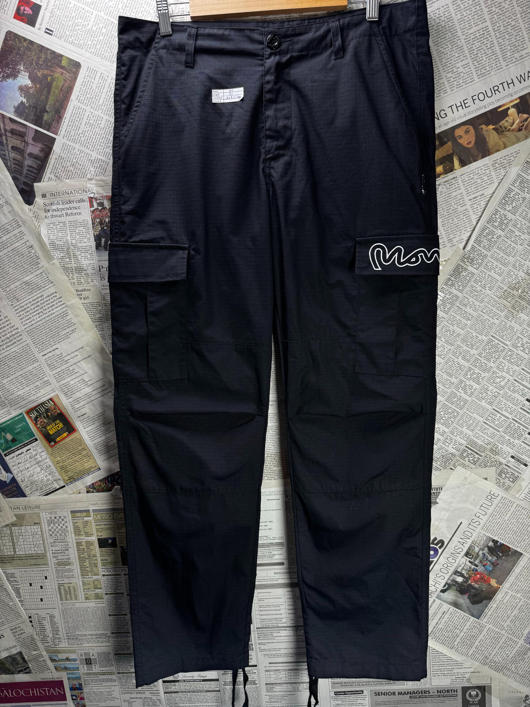 Money® Waist: 34" | Black | Cargo Trouser | M3 - 2543 - Genuine Maal