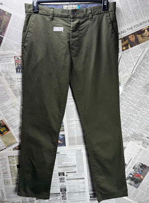 Next® Waist: 32" | Kai Green | Slim Fit Chino Pants | Cotton-Elastane | M3 - 2539 - Genuine Maal