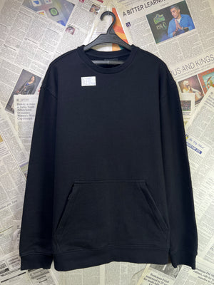 H&M® Large | Chest: 23" | Black | Heavy Sweat Shirt | Fleece Lining | 1981 - Genuine Maal