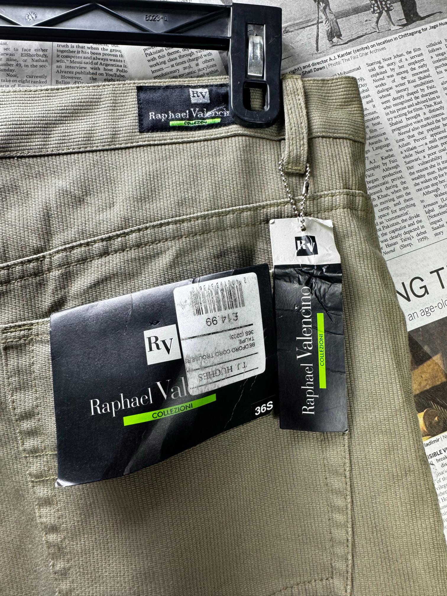 Ralphael Valencino® Waist: 36" | Tan | Pants | Cotton-Elastane | M3 - 2537 - Genuine Maal