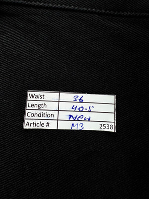 Alden & Ash® Waist: 36" | Black | Pants | Poly-Cotton | M3 - 2538 - Genuine Maal