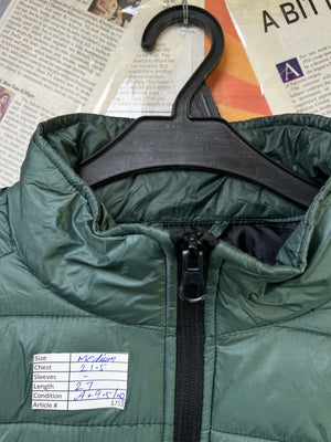 River Island® Medium | Chest: 21.5" | Pine Green | Sleeveless Puffer Jacket | 1753 - Genuine Maal