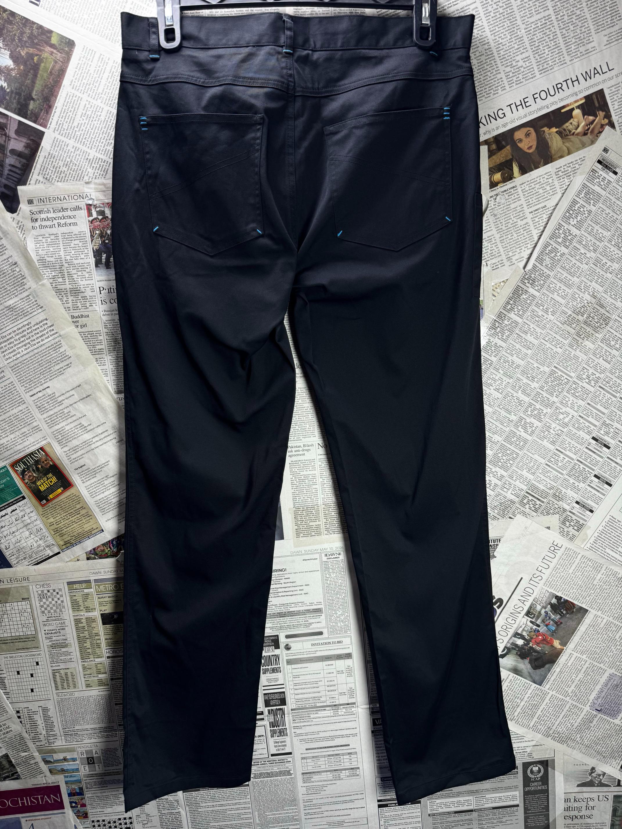 Dimenssion Greggs® Waist: 34" | Black | Chino Pants | Polyamide-Cotton-Spandex | M3 - 2541 - Genuine Maal