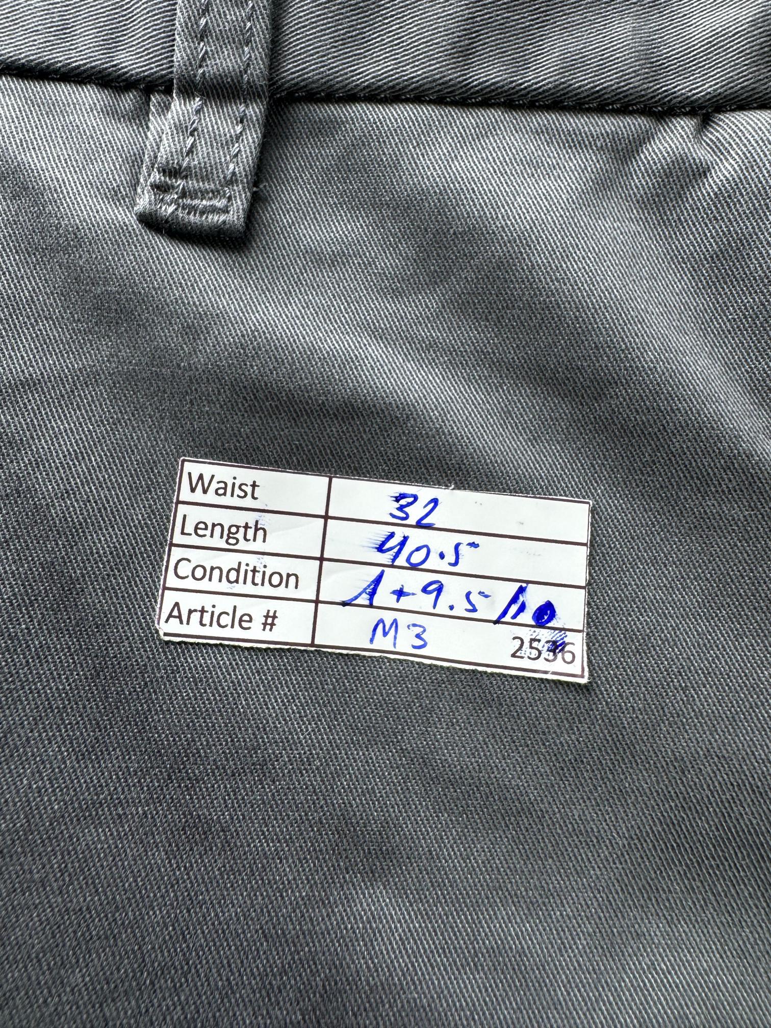 Burton London® Waist: 32" | Grey | Chino Pants | Cotton-Elastane | M3 - 2536 - Genuine Maal