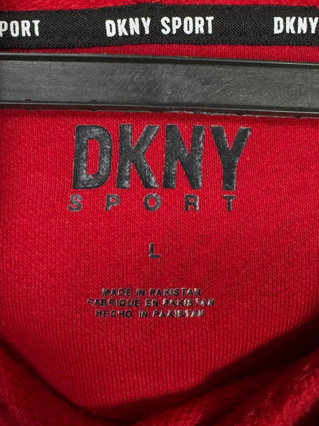DKNY® XL | Chest: 26" | Red | Hoodie | Inner: Fleece | 2028 - Genuine Maal
