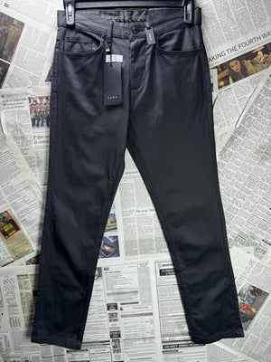 Zara® Waist: 30" | Charcoal Black | Skinny Fit Chino Pant | Cotton-Elastane | M4 - 2532 - Genuine Maal
