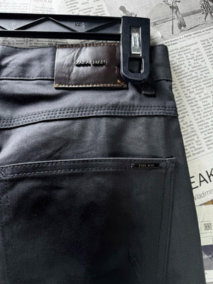 Zara® Waist: 30" | Charcoal Black | Skinny Fit Chino Pant | Cotton-Elastane | M4 - 2532 - Genuine Maal