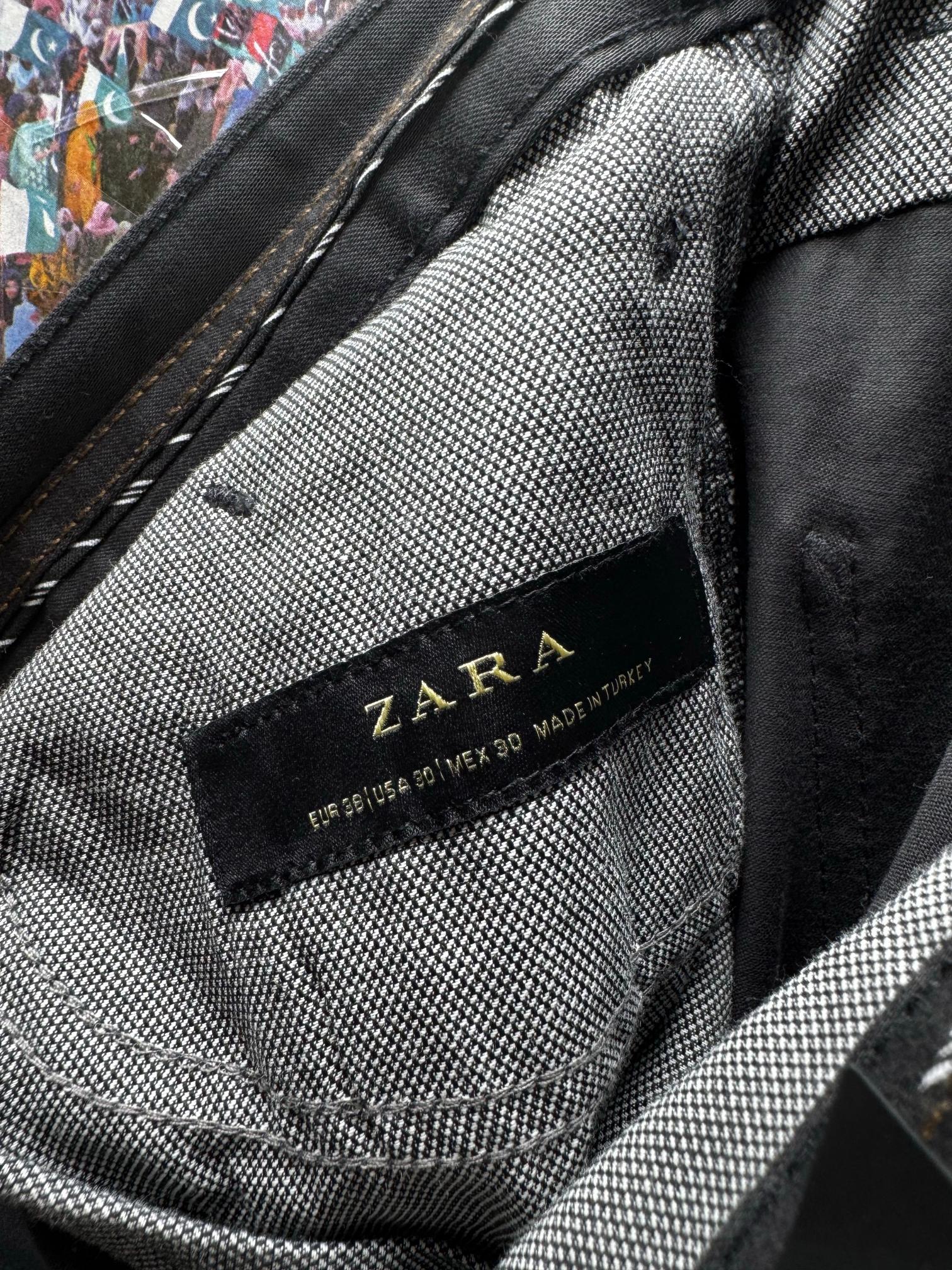 Zara® Waist: 30" | Charcoal Black | Skinny Fit Chino Pant | Cotton-Elastane | M4 - 2532 - Genuine Maal