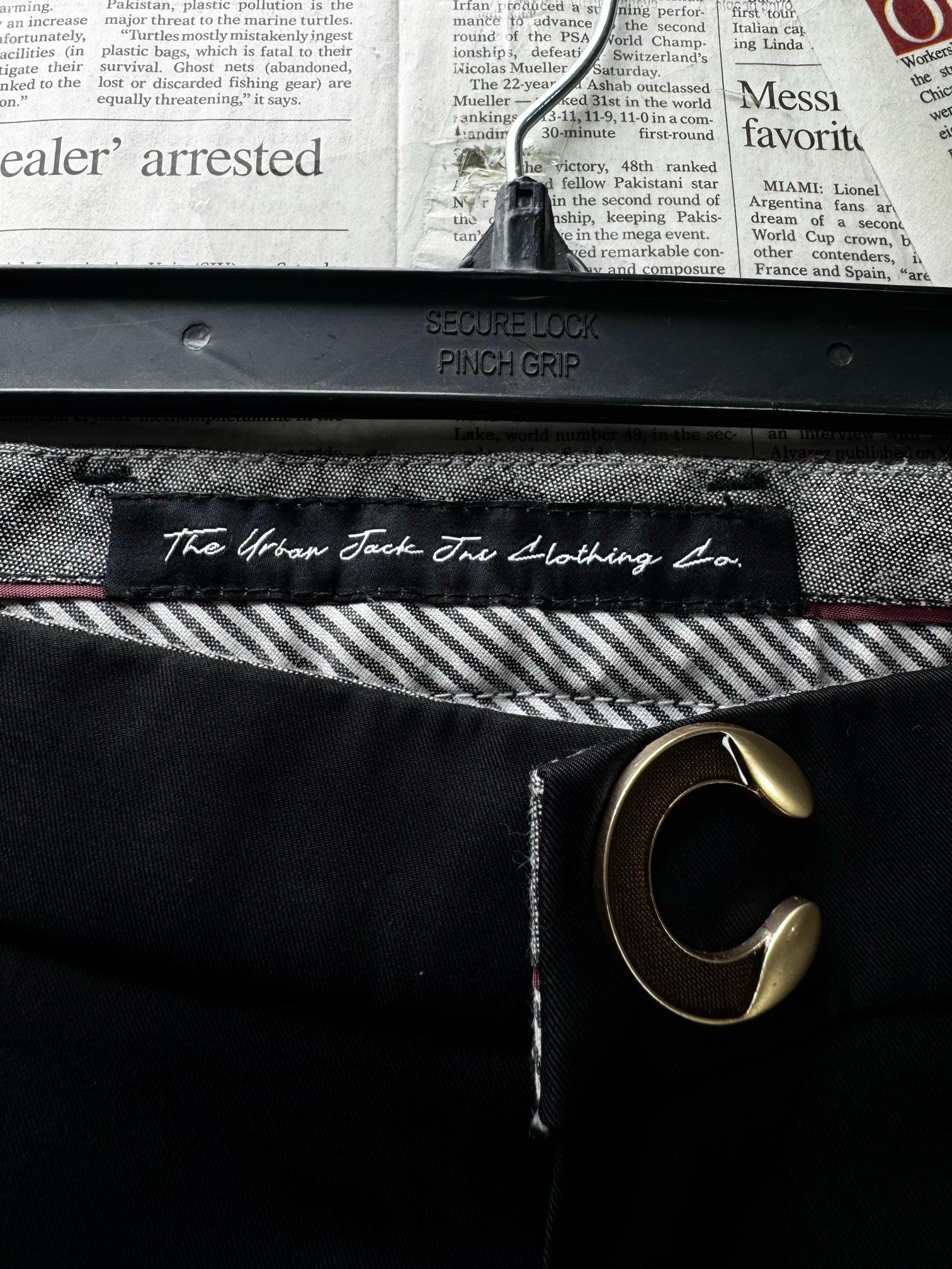 The Urban Jack Ins Clothing Co.® Waist: 34" | Black | Chino Pants | M4 - 2535 - Genuine Maal