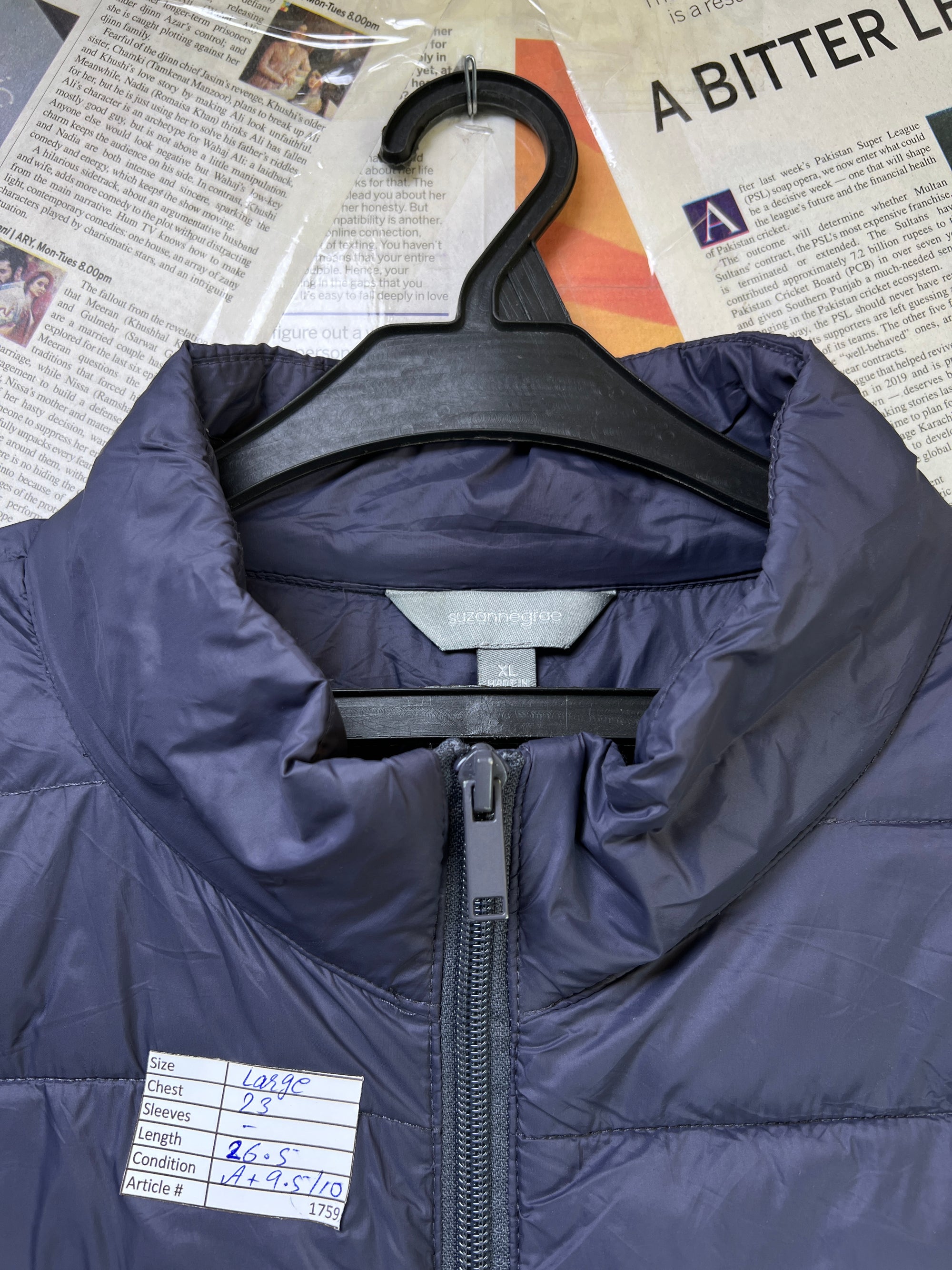 Suzannegree® Large | Chest: 23" | Space Blue | Puffer Jacket | 1759 - Genuine Maal