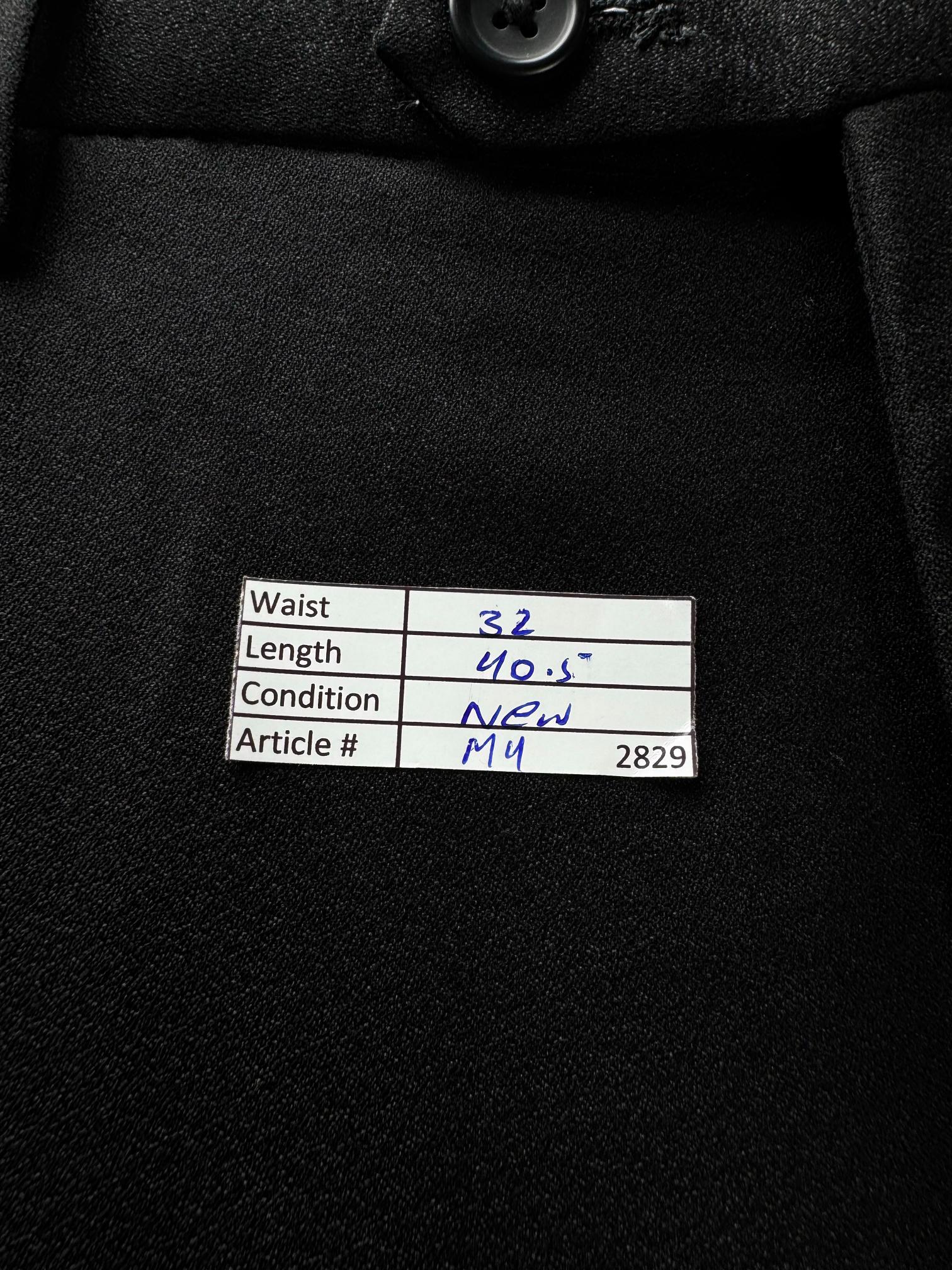 Next® Waist: 32" | Black | Slim Fit Dress Pants | Poly-Viscose | M4 - 2829 - Genuine Maal