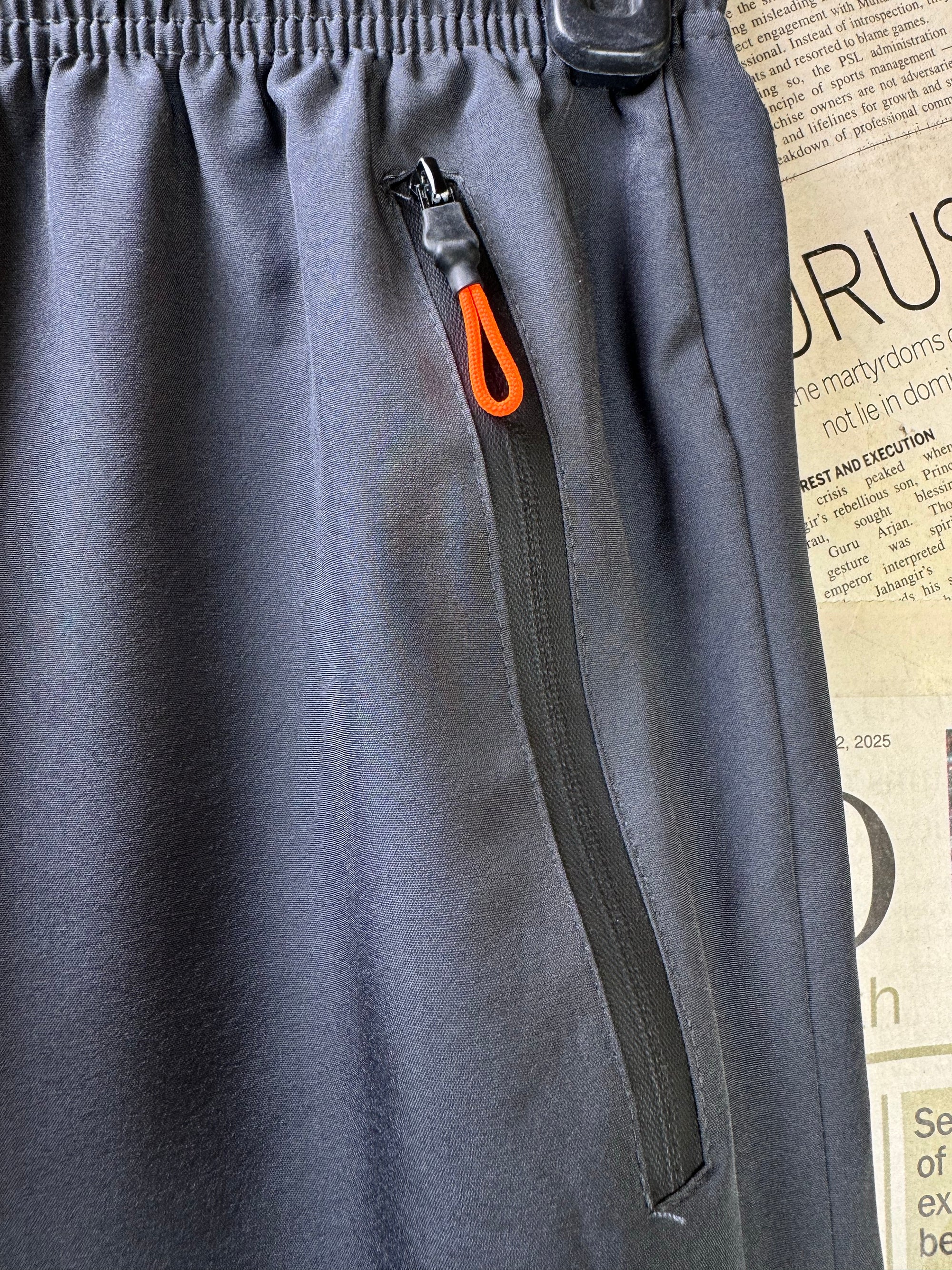 Aeknise® Waist: 28" to 30" | Grey | 3 Quarter Sports Shorts | Poly | 1731 - Genuine Maal