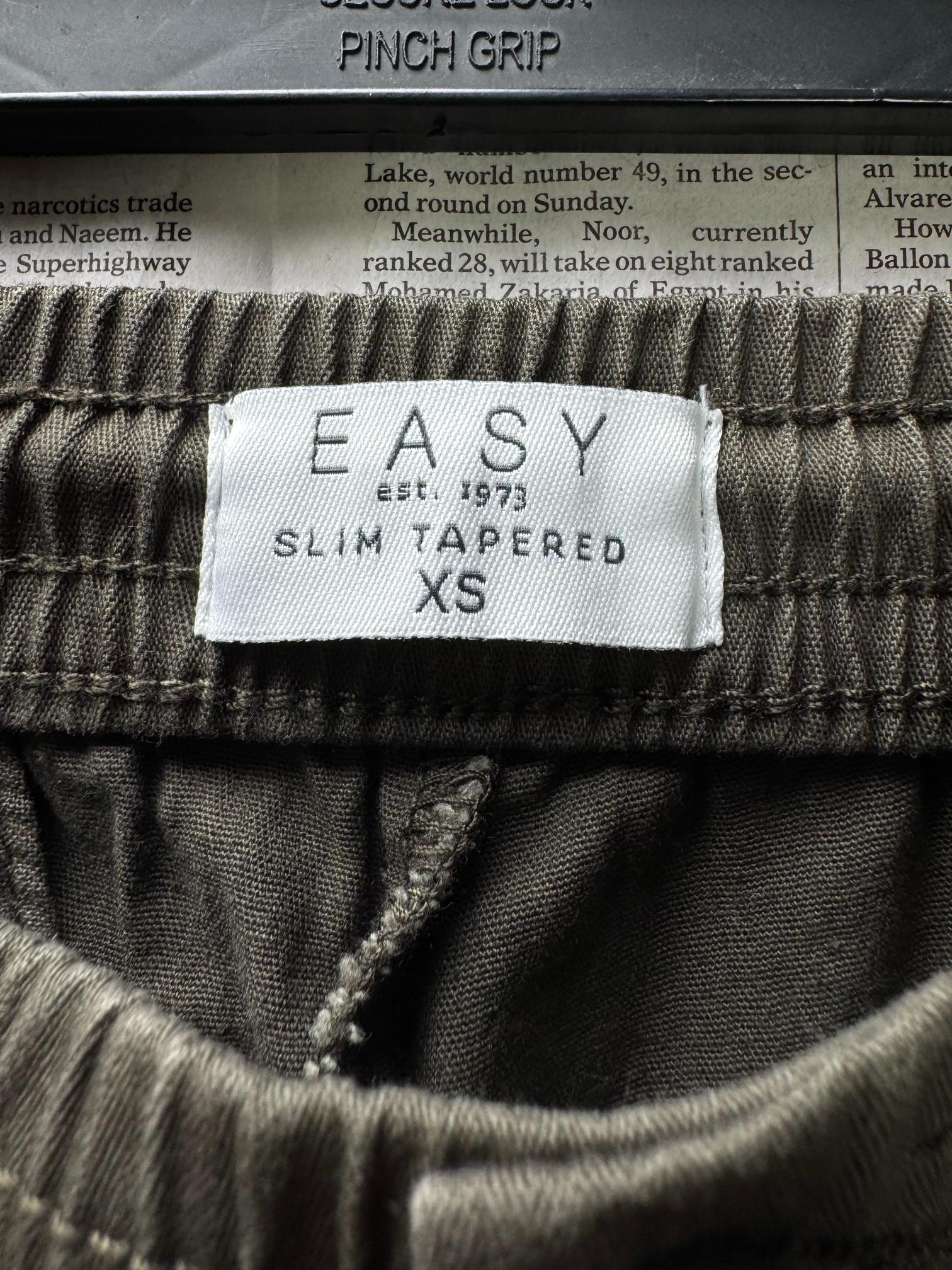 Easy® Waist: 28" to 30" | Olive Green | Slim Fit Chino Pant | Cotton-Elastane | M4 - 2832 - Genuine Maal