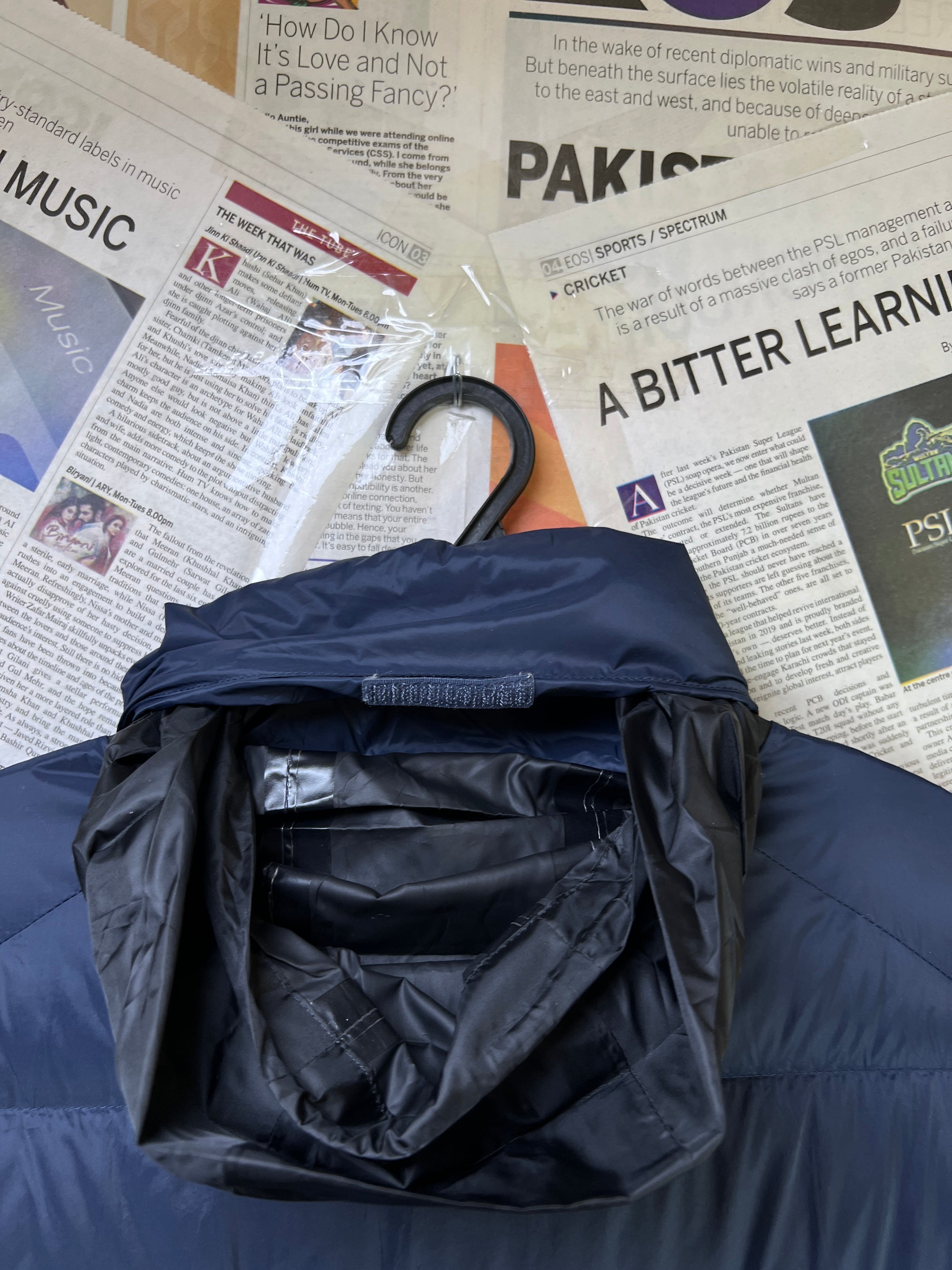 Crane® Large | Chest: 24" | Navy Blue | Puffer Jacket with convertible Hoodie | Duck Down/Feather Filling | 1762 - Genuine Maal