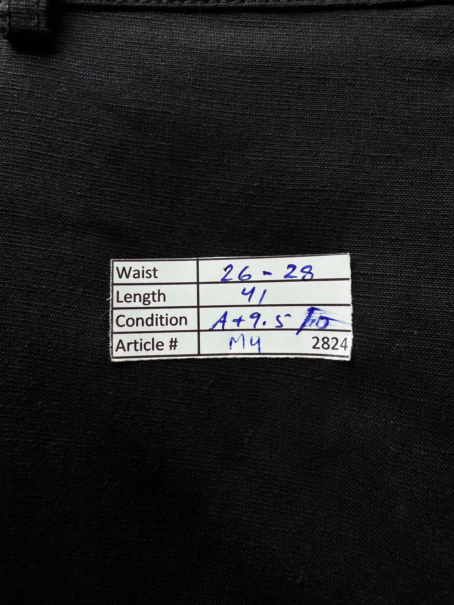 Uniqlo® Waist: 26" to 28" | Black | Trousers | Viscose-Linen-Polyester | M4 - 2824 - Genuine Maal