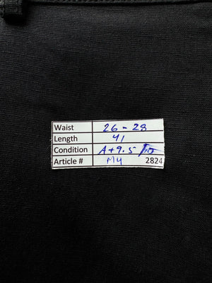 Uniqlo® Waist: 26" to 28" | Black | Trousers | Viscose-Linen-Polyester | M4 - 2824 - Genuine Maal