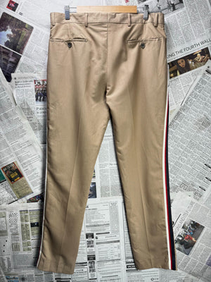 Boohoo® Waist: 34" | Tan | Chino Pants | Poly-Viscose-Elastane | M4 - 2808 - Genuine Maal