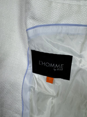 Splash® Small | Chest: 19" | White | Coat | 100% Linen | 2054 - Genuine Maal