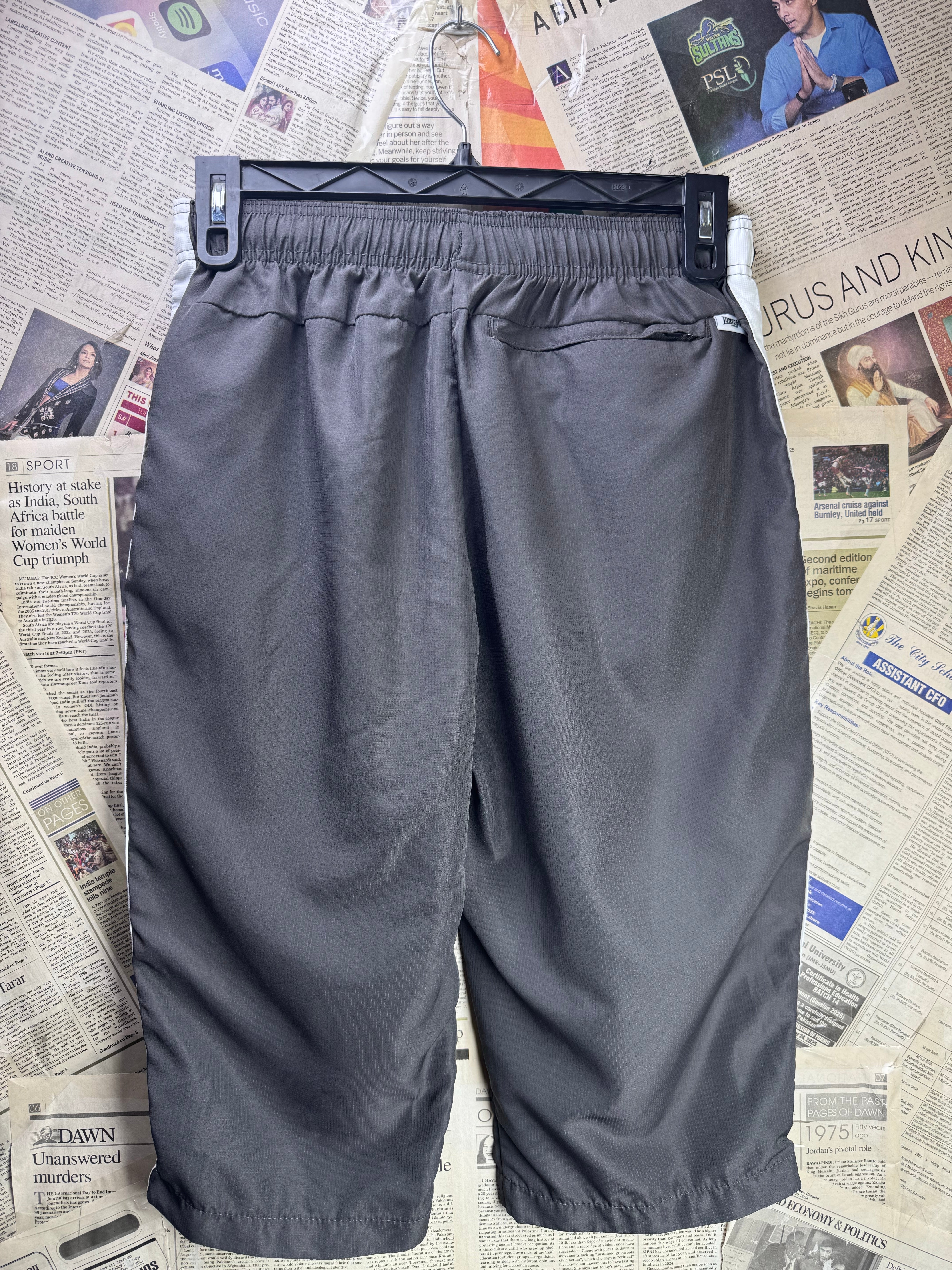 Lonsdale® Waist: 30" to 32" | Grey | Sports Long Shorts | Poly | 1732 - Genuine Maal