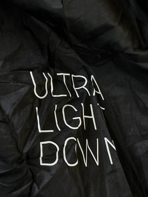 Uniqlo® Large | Chest: 23.5" | Black | Sleeveless Puffer Jacket | Duck Down/Feather Filling | 1975 - Genuine Maal