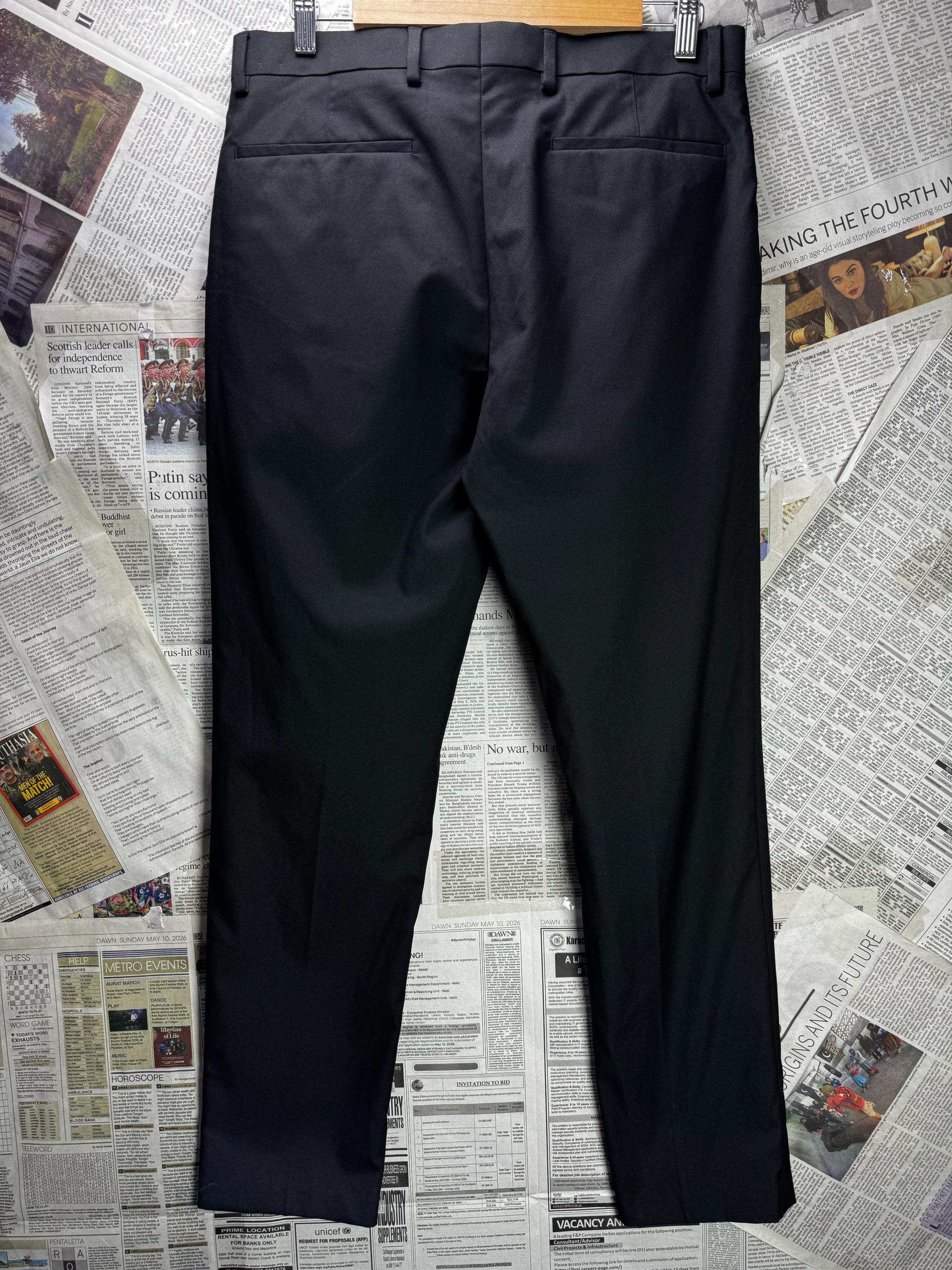 River Island® Waist: 30" | Black | Dress Pants | Poly-Viscose-Elastane | M4 - 2833 - Genuine Maal