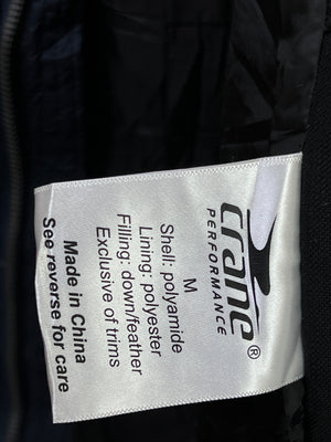 Crane® Medium | Chest: 21.5" | Navy Blue | Puffer Jacket with Convertible Hoodie | Down/Feather Filling | 1977 - Genuine Maal