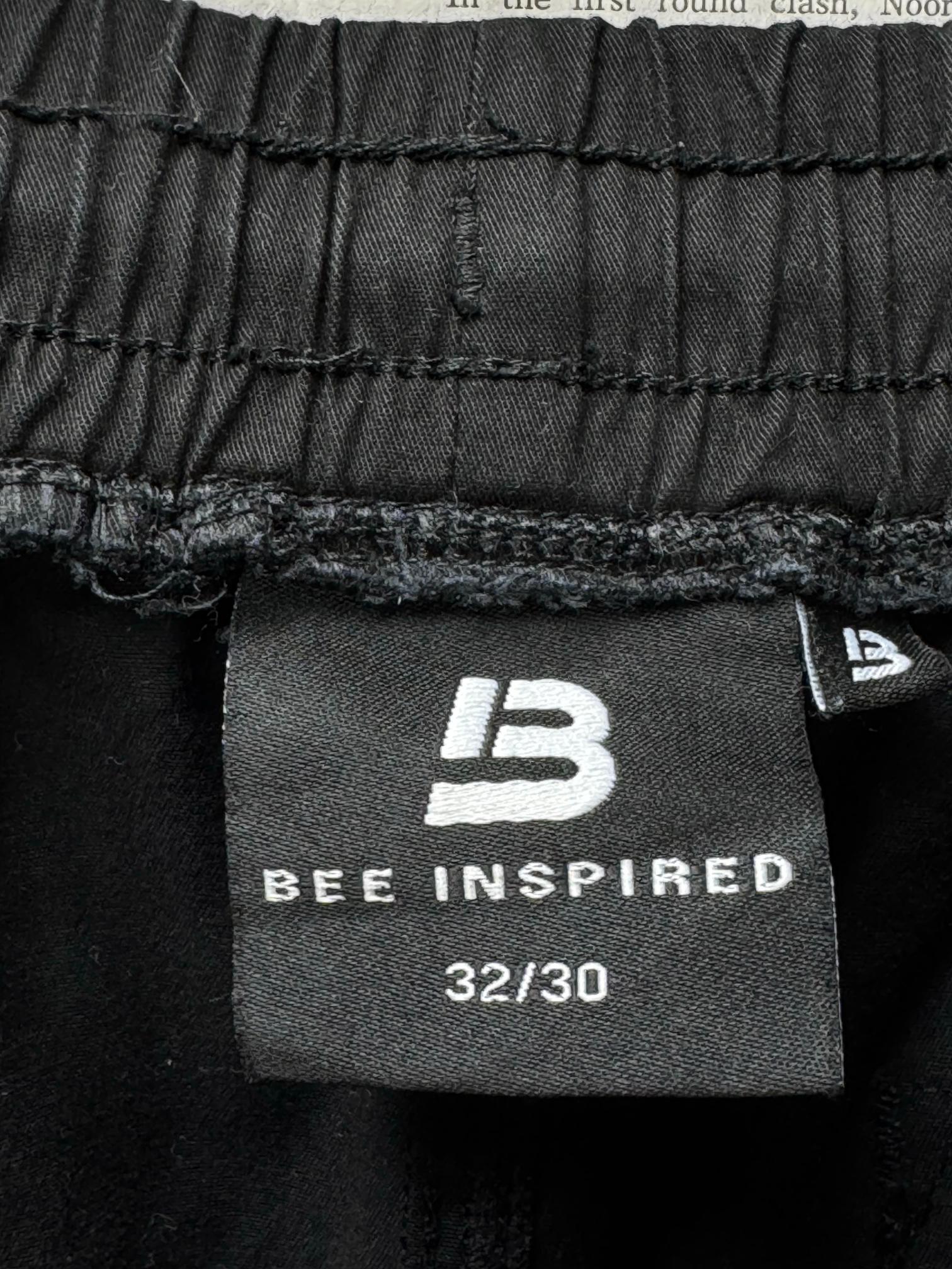 Bee Inspired® Waist: 32" to 34" | Black | Cargo Trousers | Cotton-Elastane | M4 - 2814 - Genuine Maal