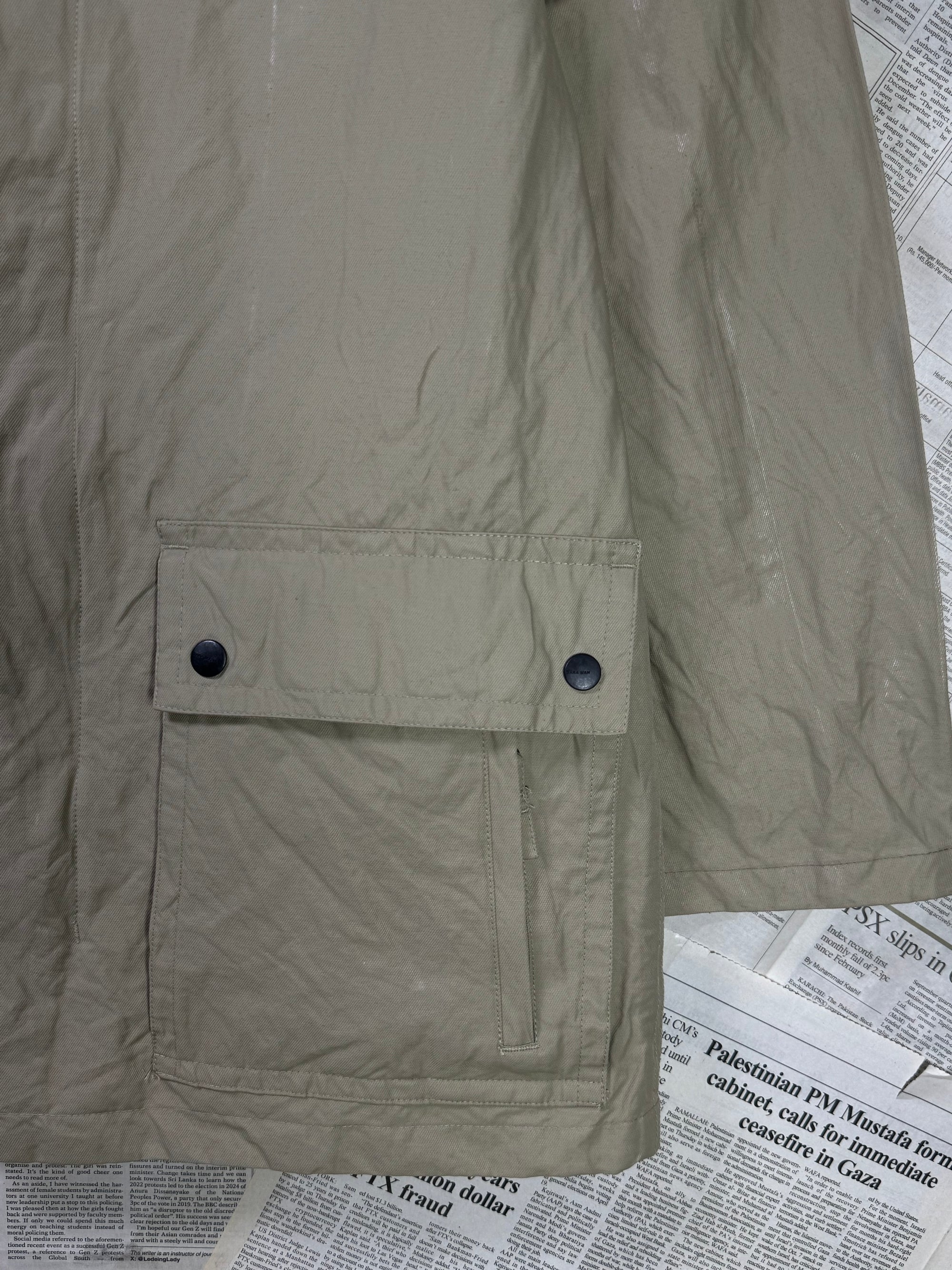 Zara® Medium | Chest: 22.5" | Brown | Parka Jacket | 2058 - Genuine Maal