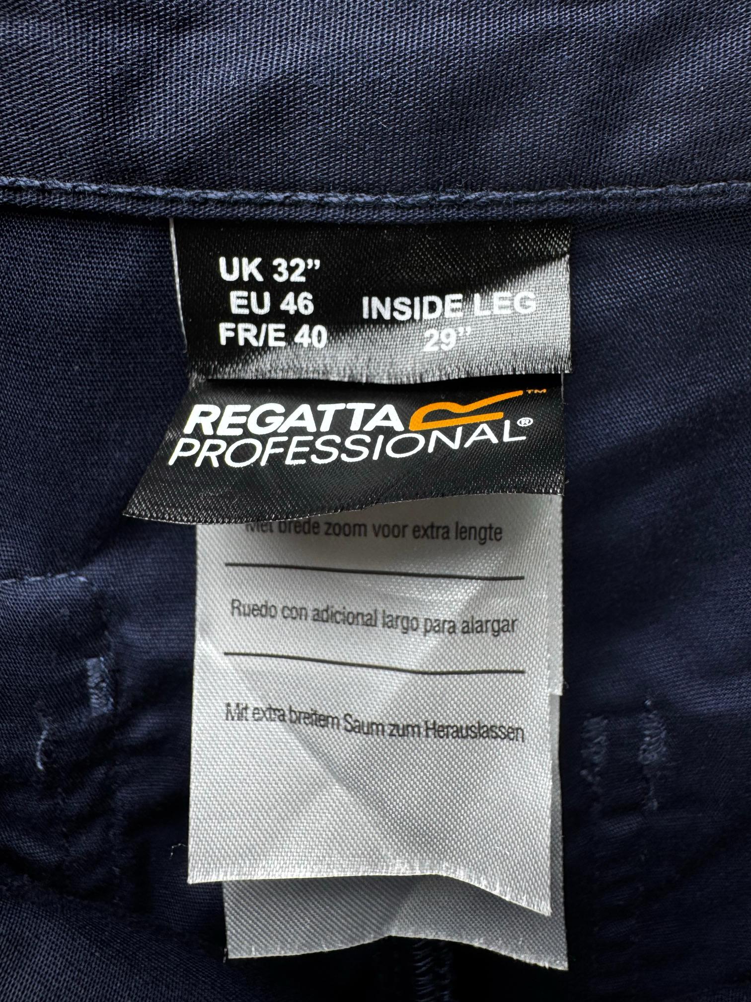 Regatta Professional® Waist: 32" | Blue | Cargo Denim Pants | Poly-Cotton | M4 - 2818 - Genuine Maal