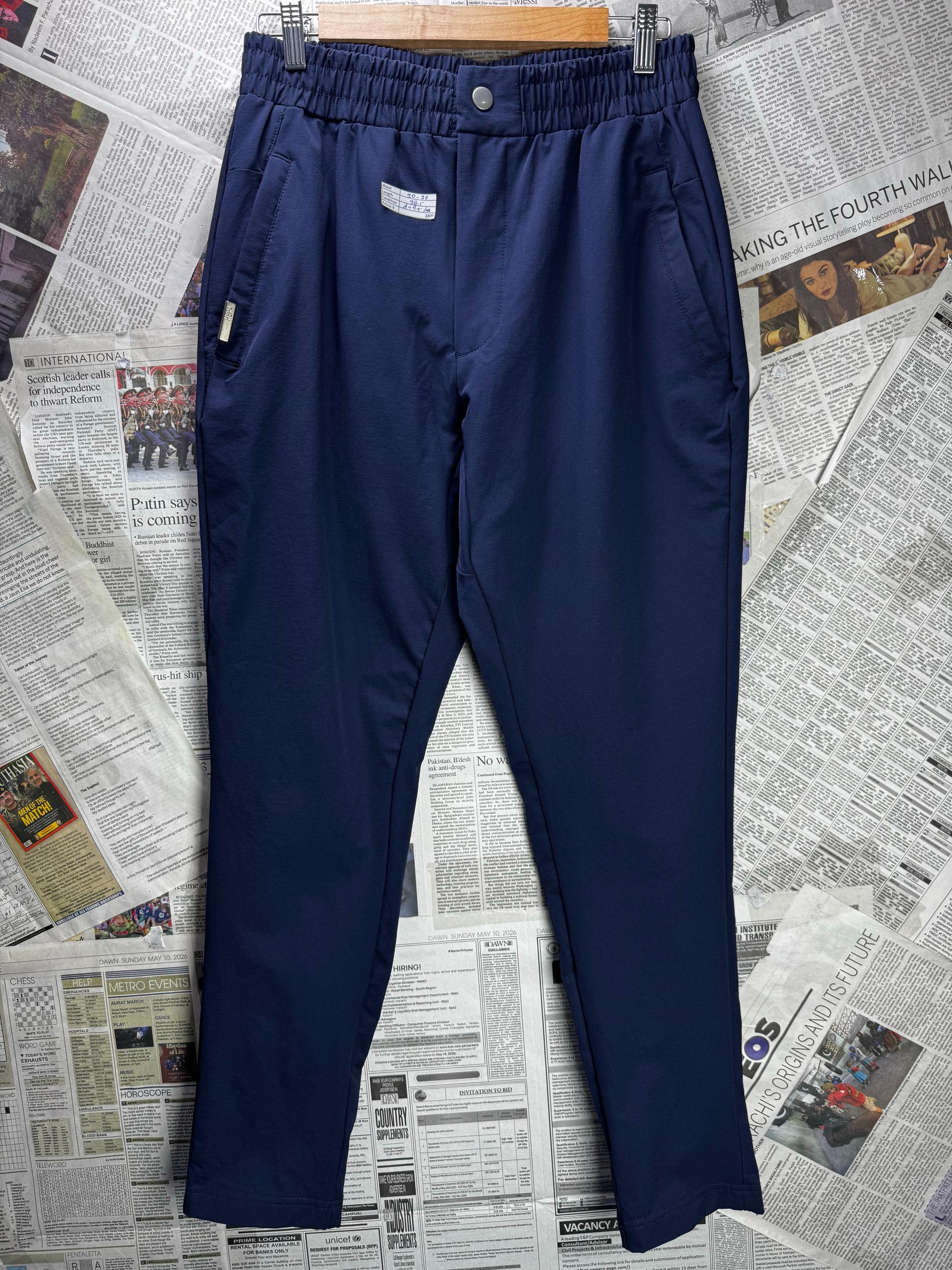 Hera® Waist: 30" to 32" | Blue | Trousers | Nylon-Elastane | M4 - 2809 - Genuine Maal