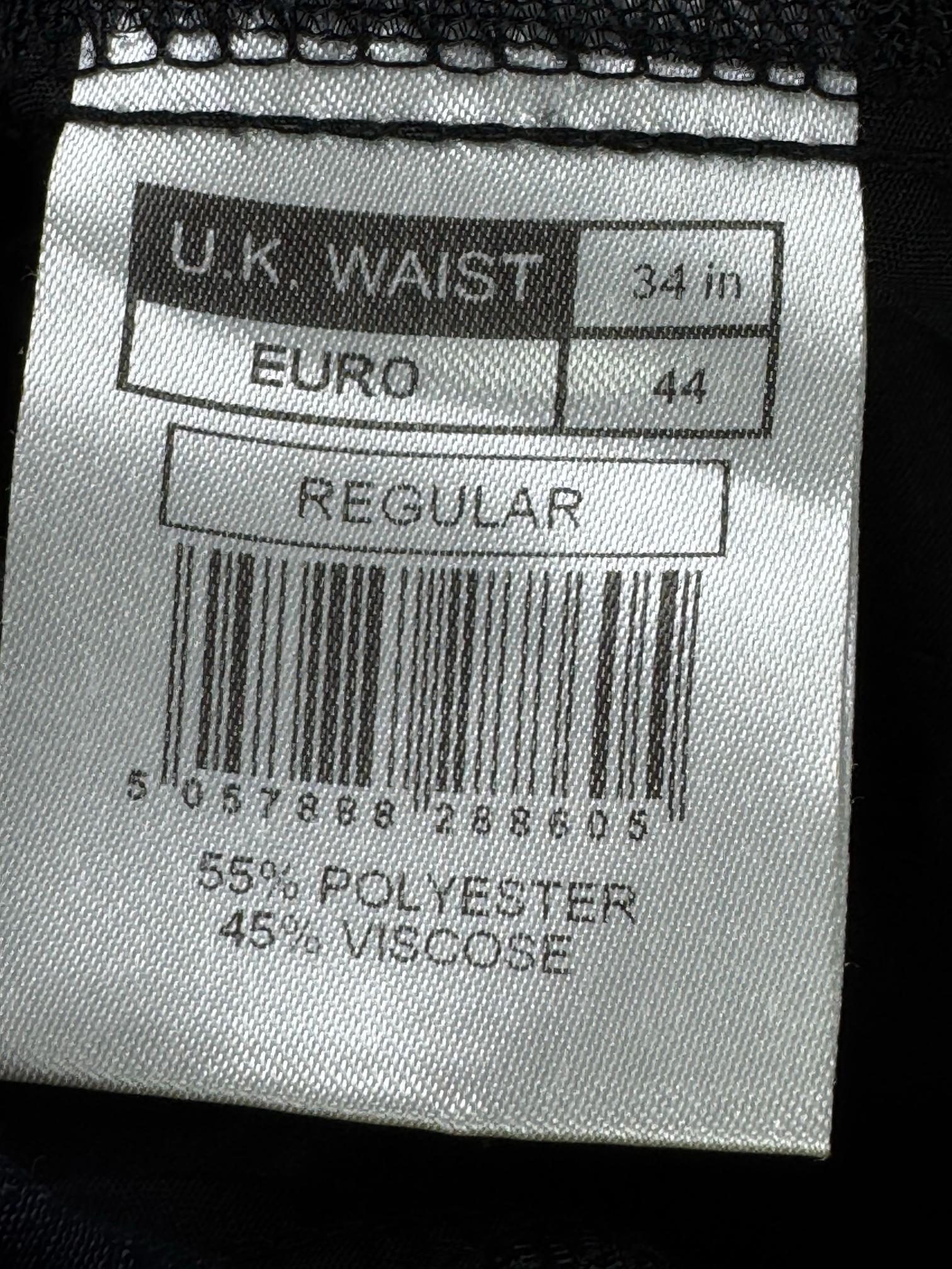 ® Waist: 34" | FLoral Blue | Regular Fit Pants | Poly-Viscose | M4 - 2797 - Genuine Maal
