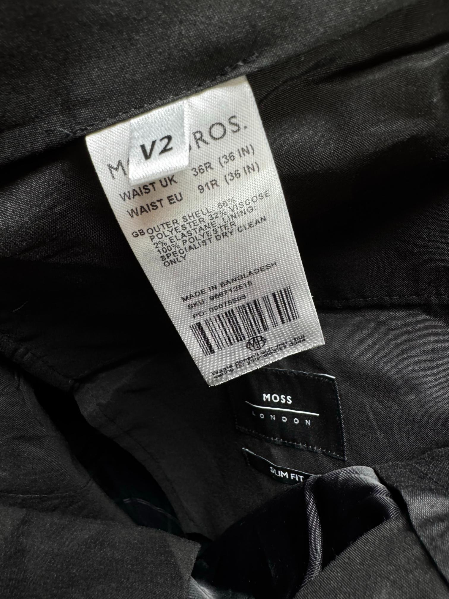Moss® Waist: 36" | Large Check | Dress Pants | Poly-Viscose-Elastane | M4 - 2821 - Genuine Maal
