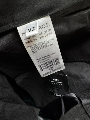 Moss® Waist: 36" | Large Check | Dress Pants | Poly-Viscose-Elastane | M4 - 2821 - Genuine Maal