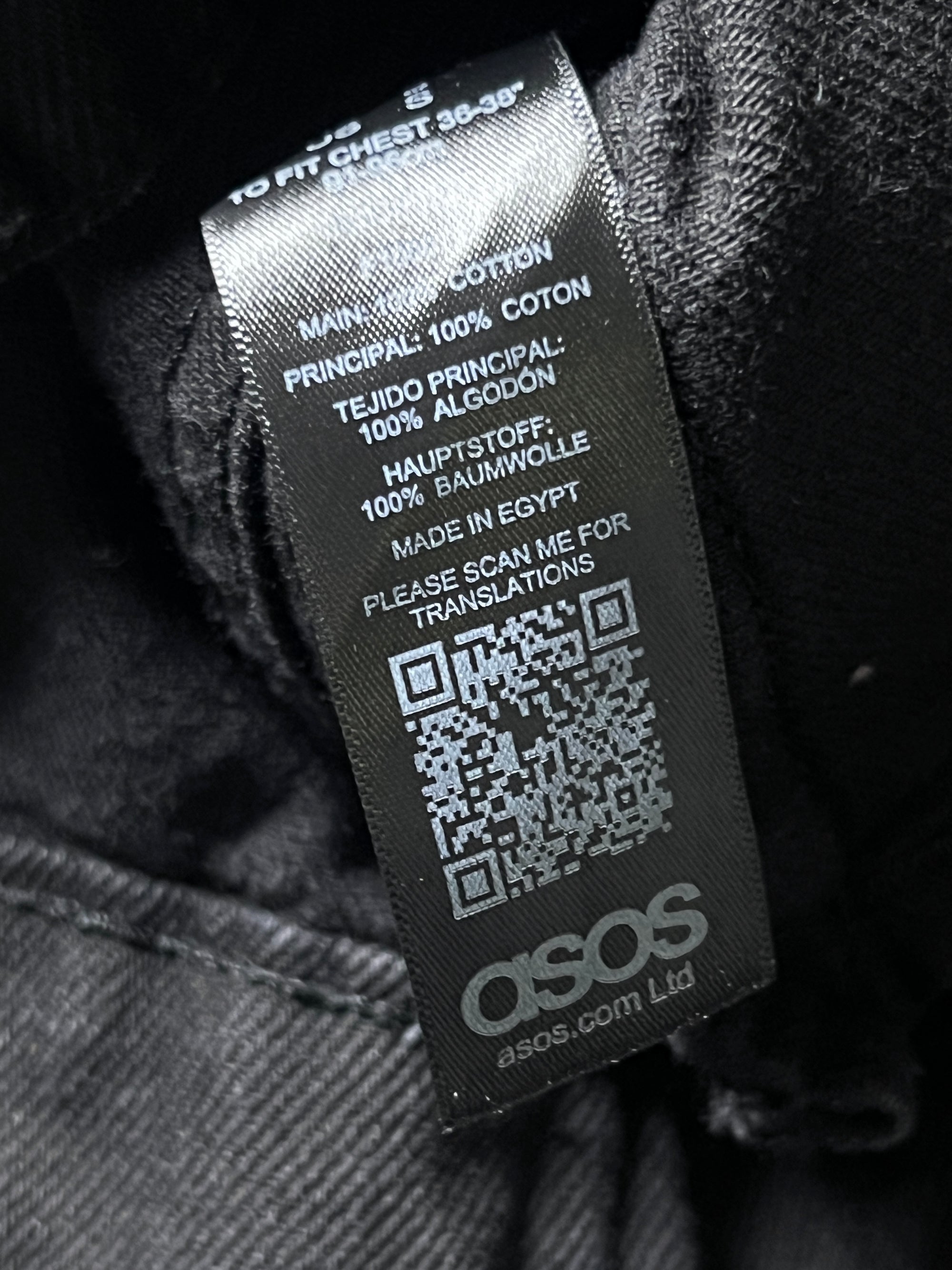 Asos® Small | Chest: 20.5" | Black | Short Length Denim Jacket | 1965 - Genuine Maal