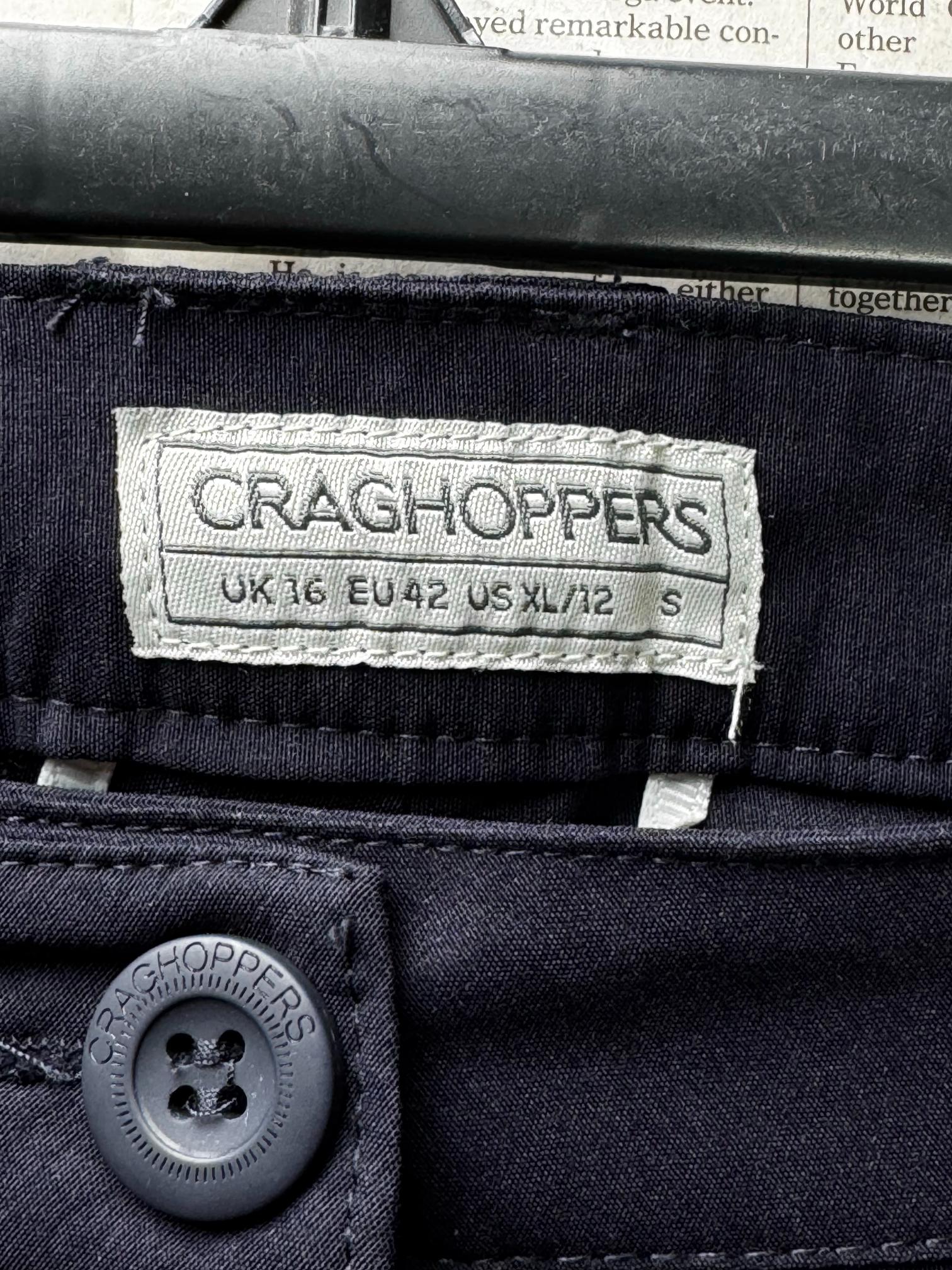 Craghopper® Waist: 36" | Black | Cargo Pants | Polyamide-Elastane | M4 - 2811 - Genuine Maal