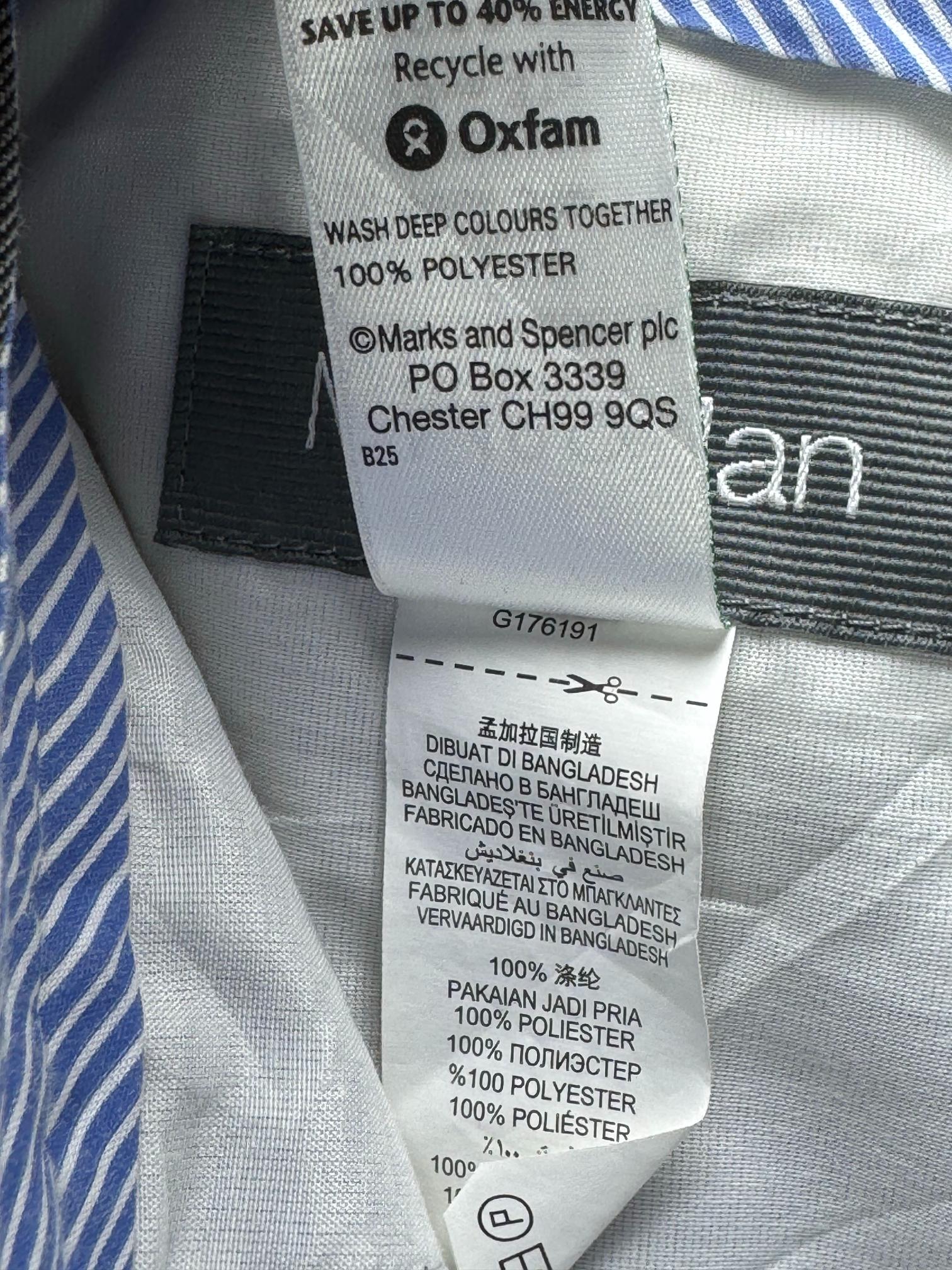 M&S® Waist: 34" | Grey | Dress Pants | Polyester | M4 - 2807 - Genuine Maal