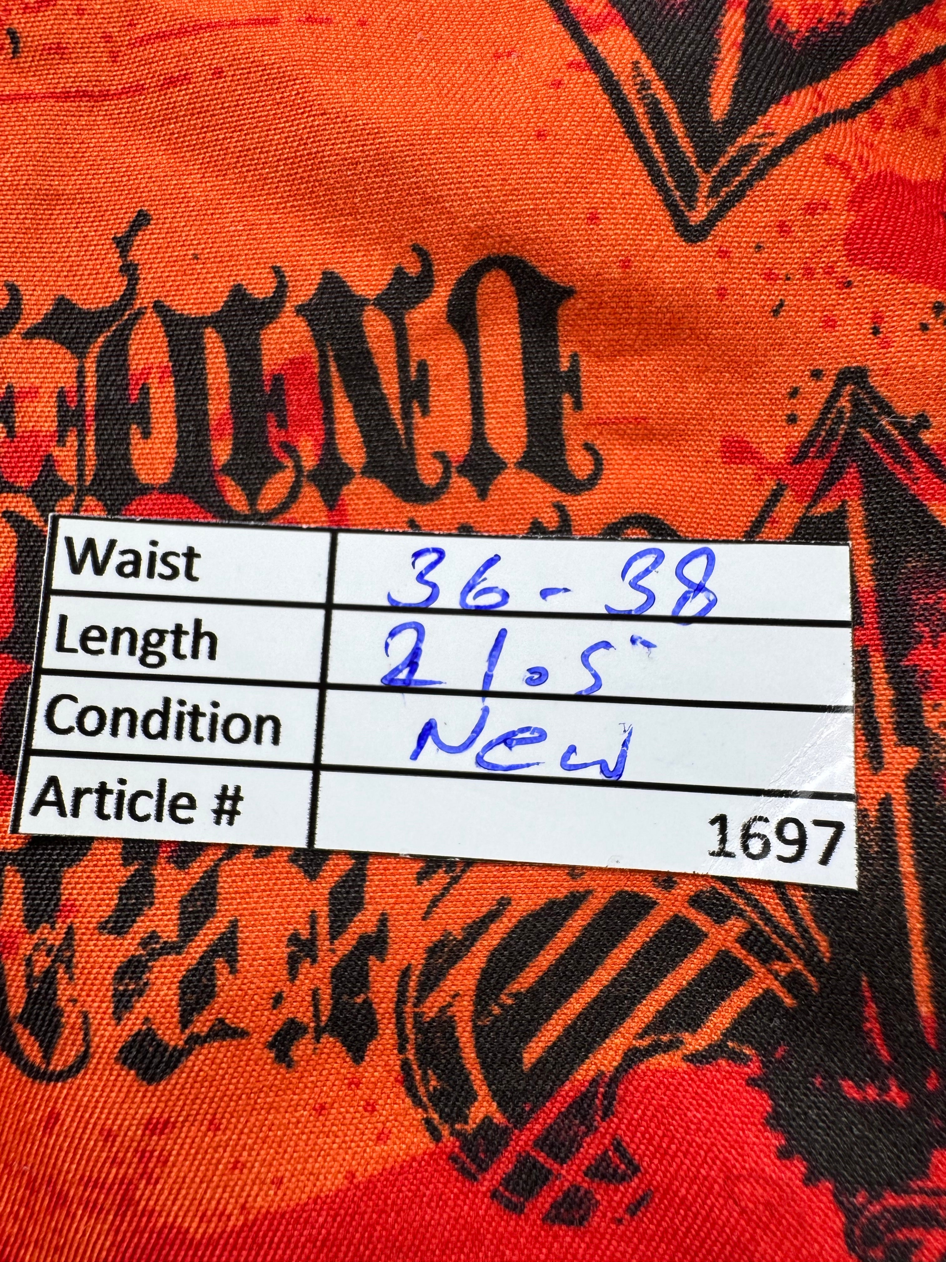 Tapout® Waist: 36" to 38" | Burnt Orange | Fight Shorts | Poly | 1697 - Genuine Maal