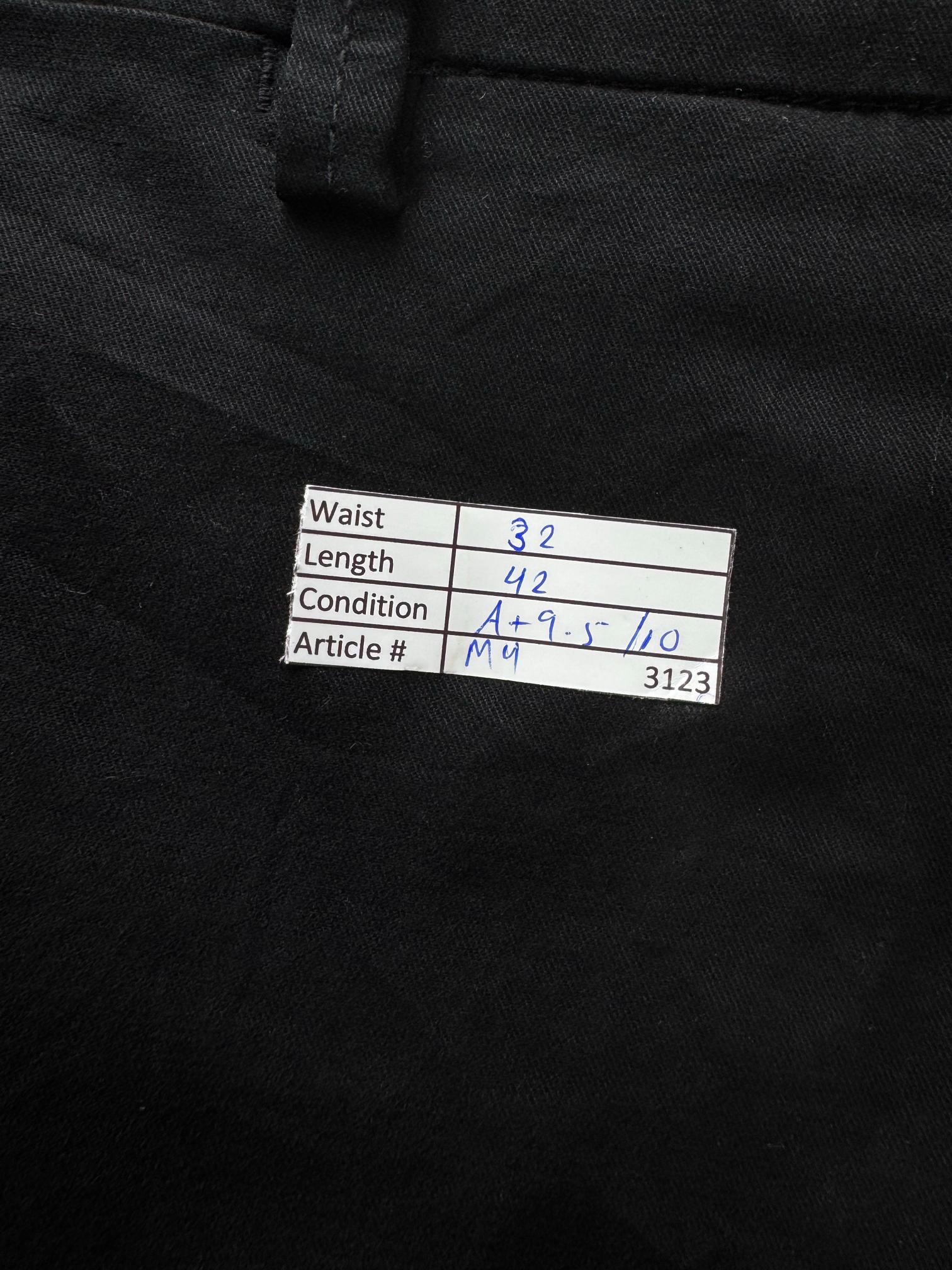 Pull & Bear® Waist: 32" | Black | Chino Pants | Cotton-Elastane | M4 - 3123 - Genuine Maal