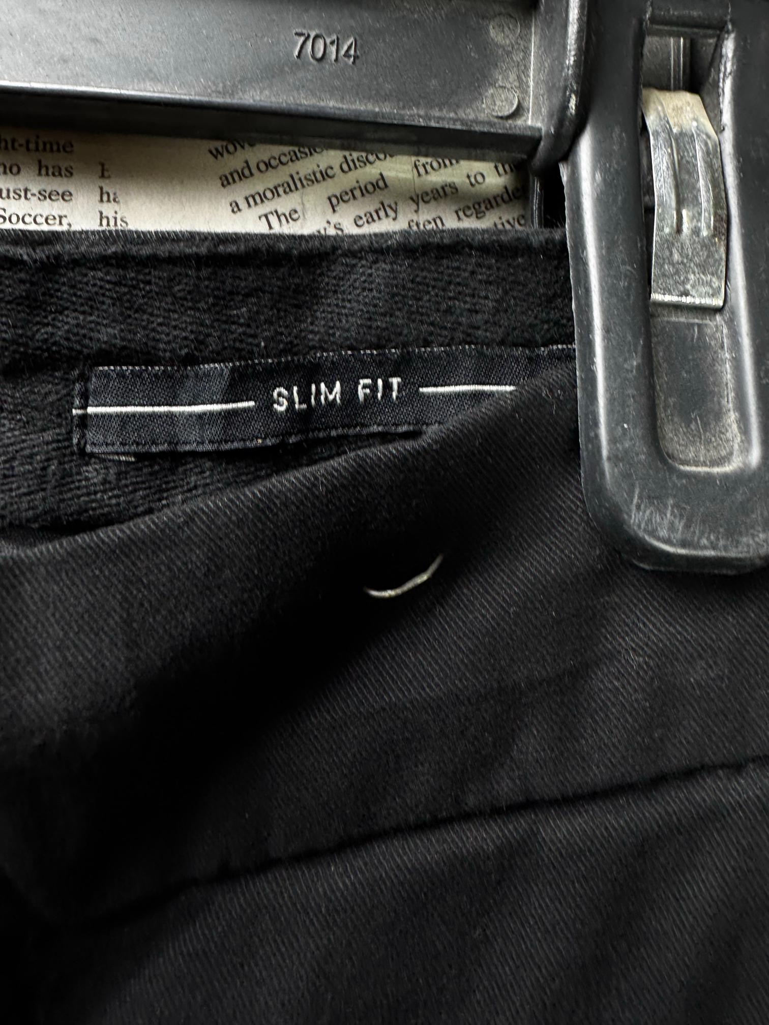 Pull & Bear® Waist: 32" | Black | Chino Pants | Cotton-Elastane | M4 - 3123 - Genuine Maal