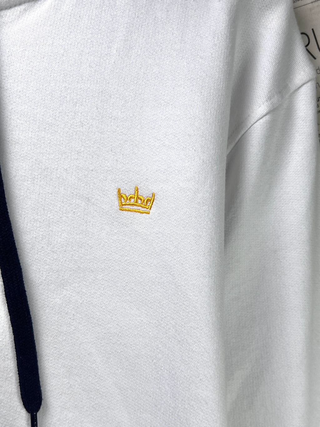 Industrialize® Large | Chest: 23" | White | Jacket with Hoodie | Light Fleece Lining | 1964 - Genuine Maal