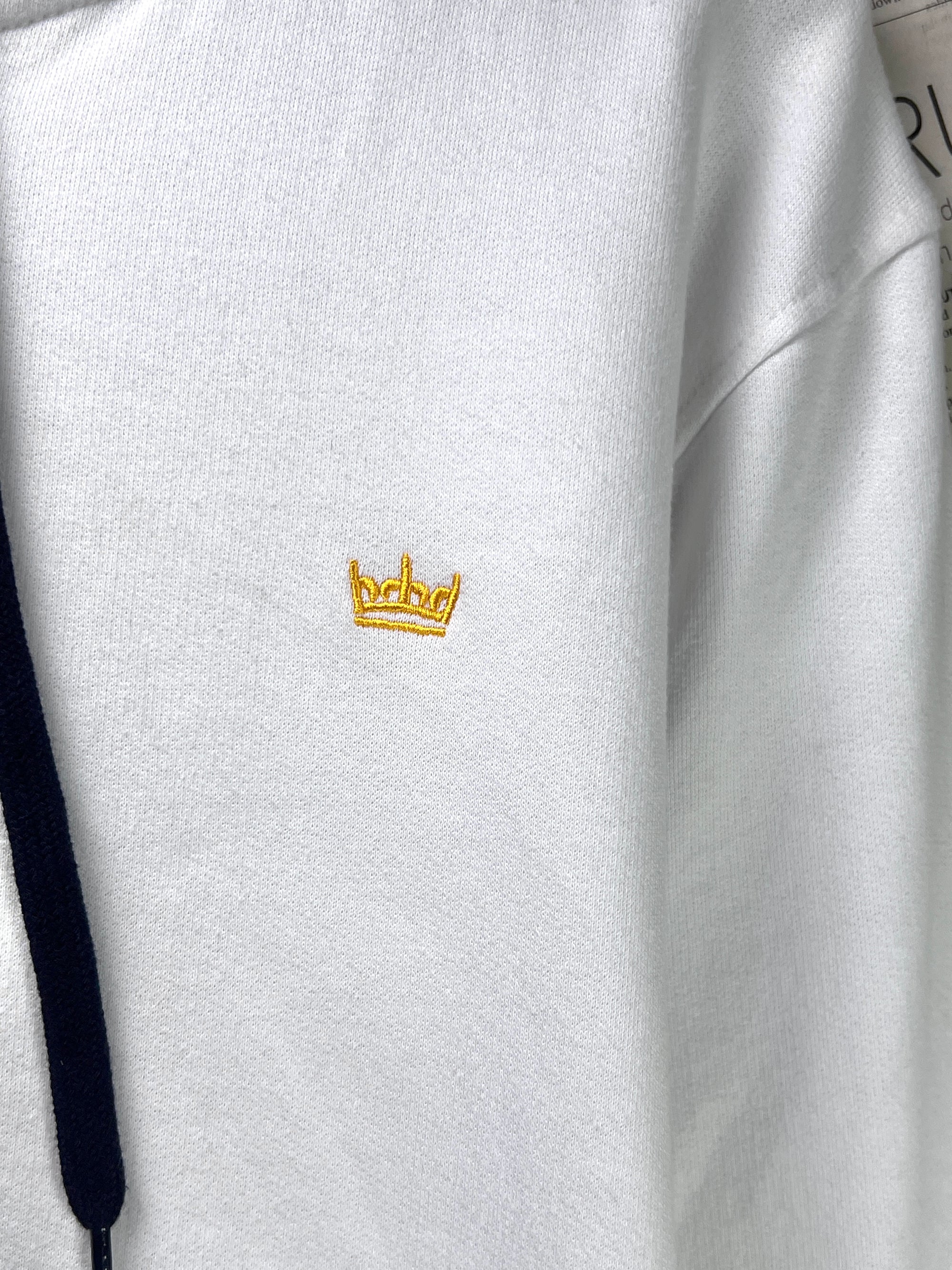 Industrialize® Large | Chest: 23" | White | Jacket with Hoodie | Light Fleece Lining | 1964 - Genuine Maal