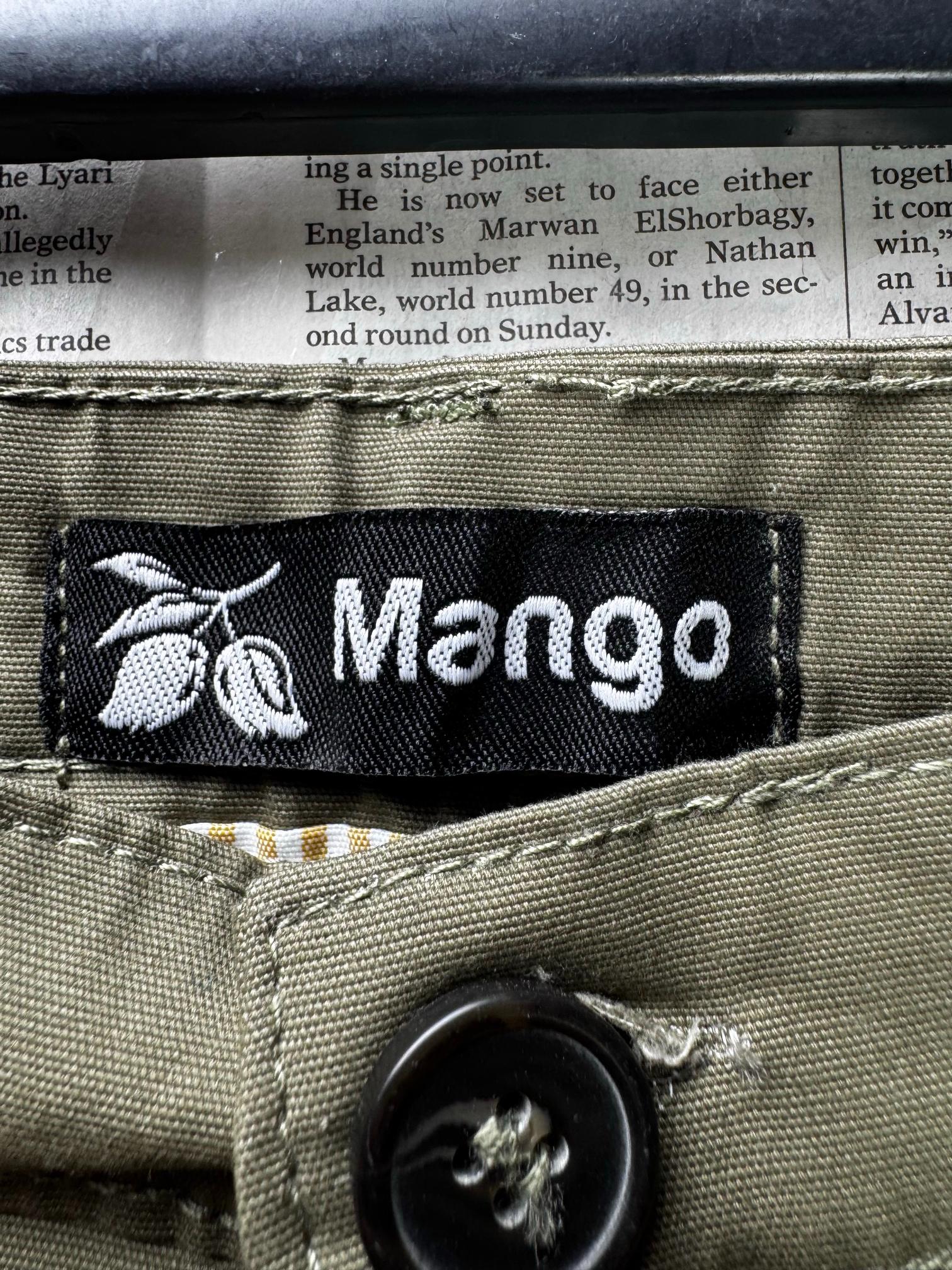 Mango® Waist: 32" | Green | Chino Pants | M4 - 2816 - Genuine Maal