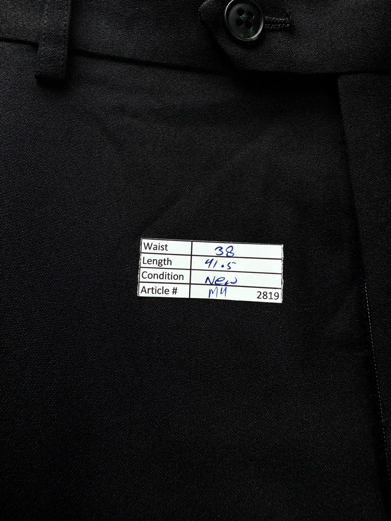 Primark® Waist: 38" | Black | Dress Pant | Polyester | M4 - 2819 - Genuine Maal