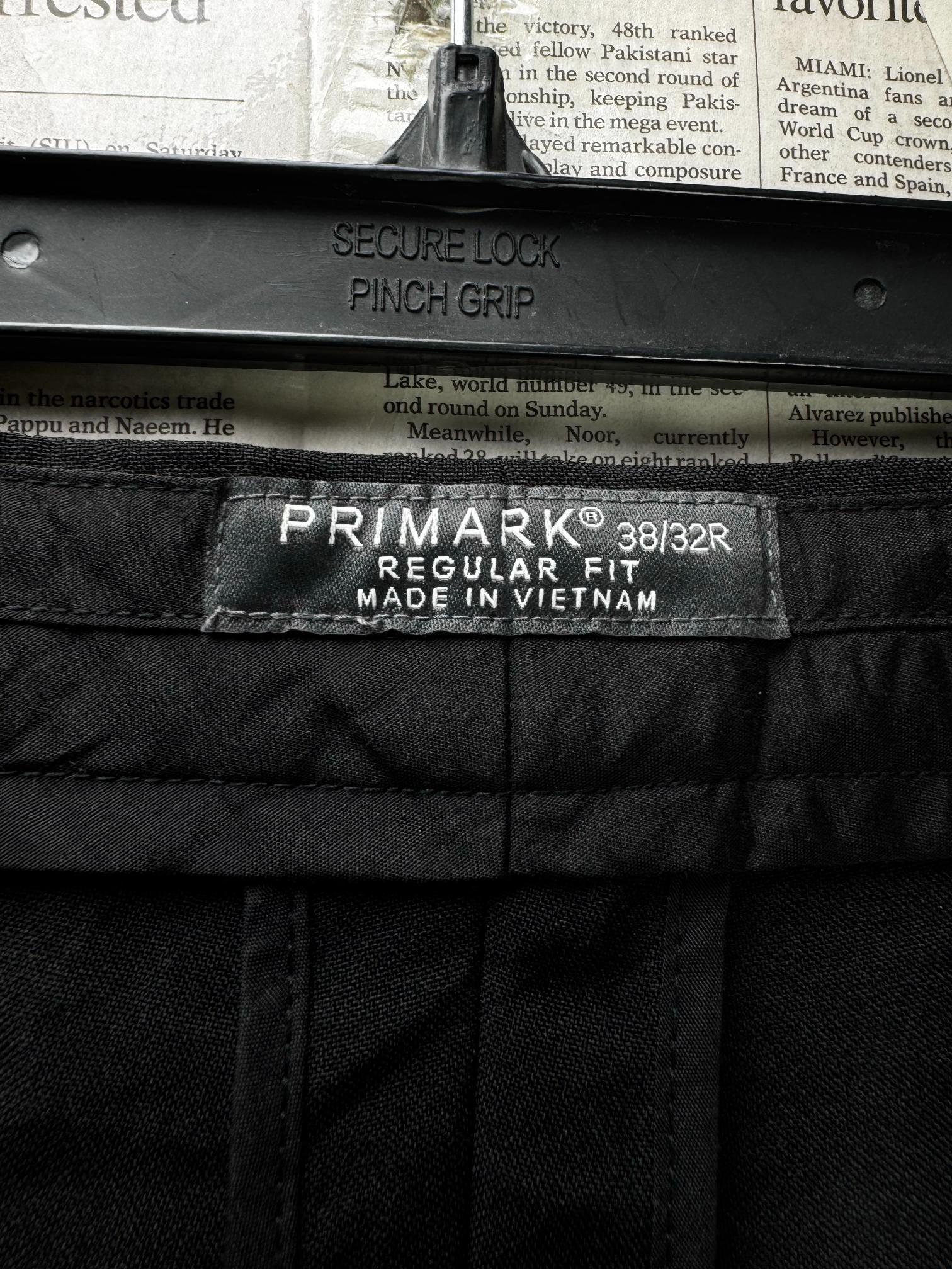 Primark® Waist: 38" | Black | Dress Pant | Polyester | M4 - 2819 - Genuine Maal