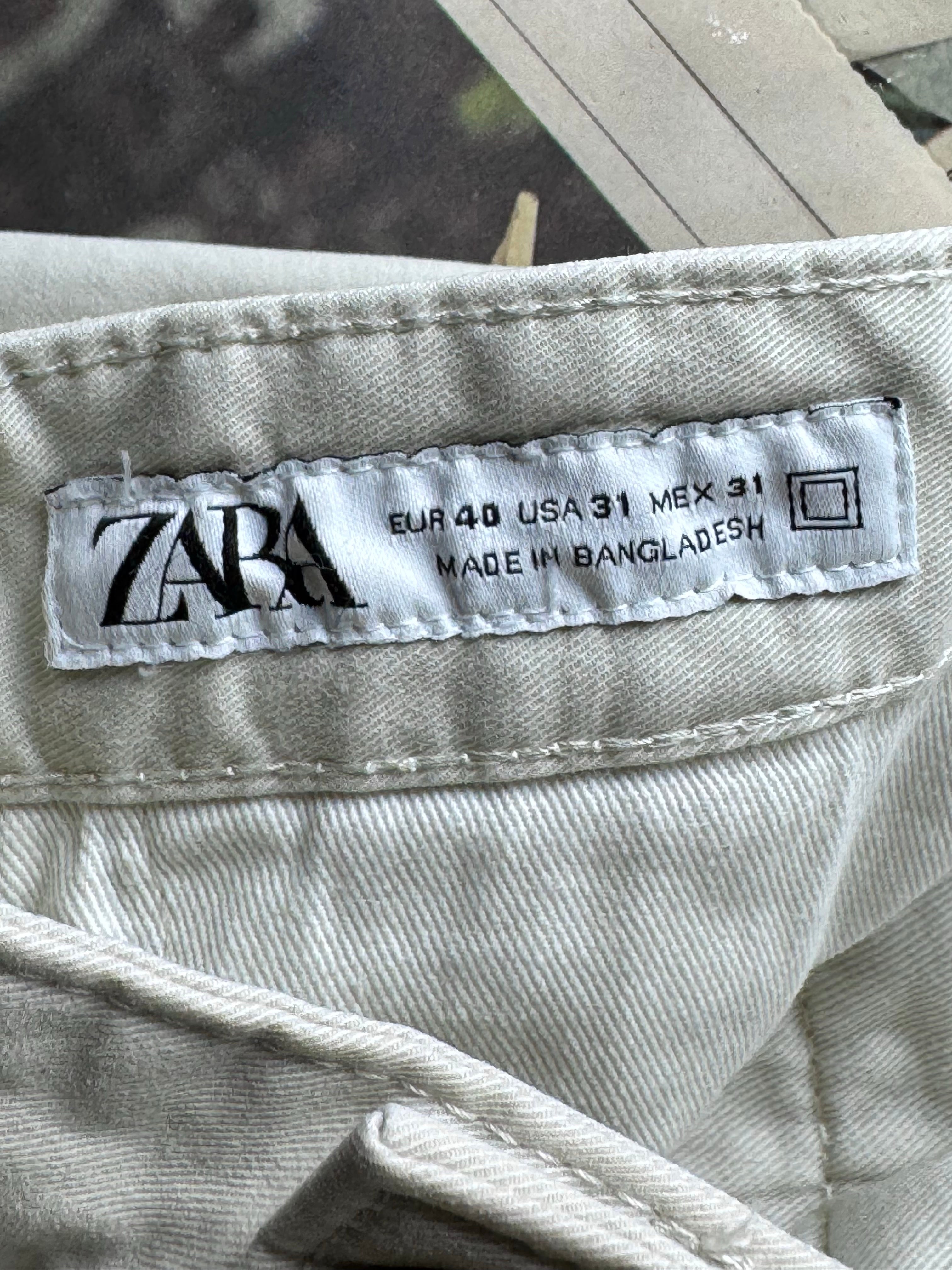 Zara® Waist: 32" | White Clay | Chino Shorts | 1728 - Genuine Maal